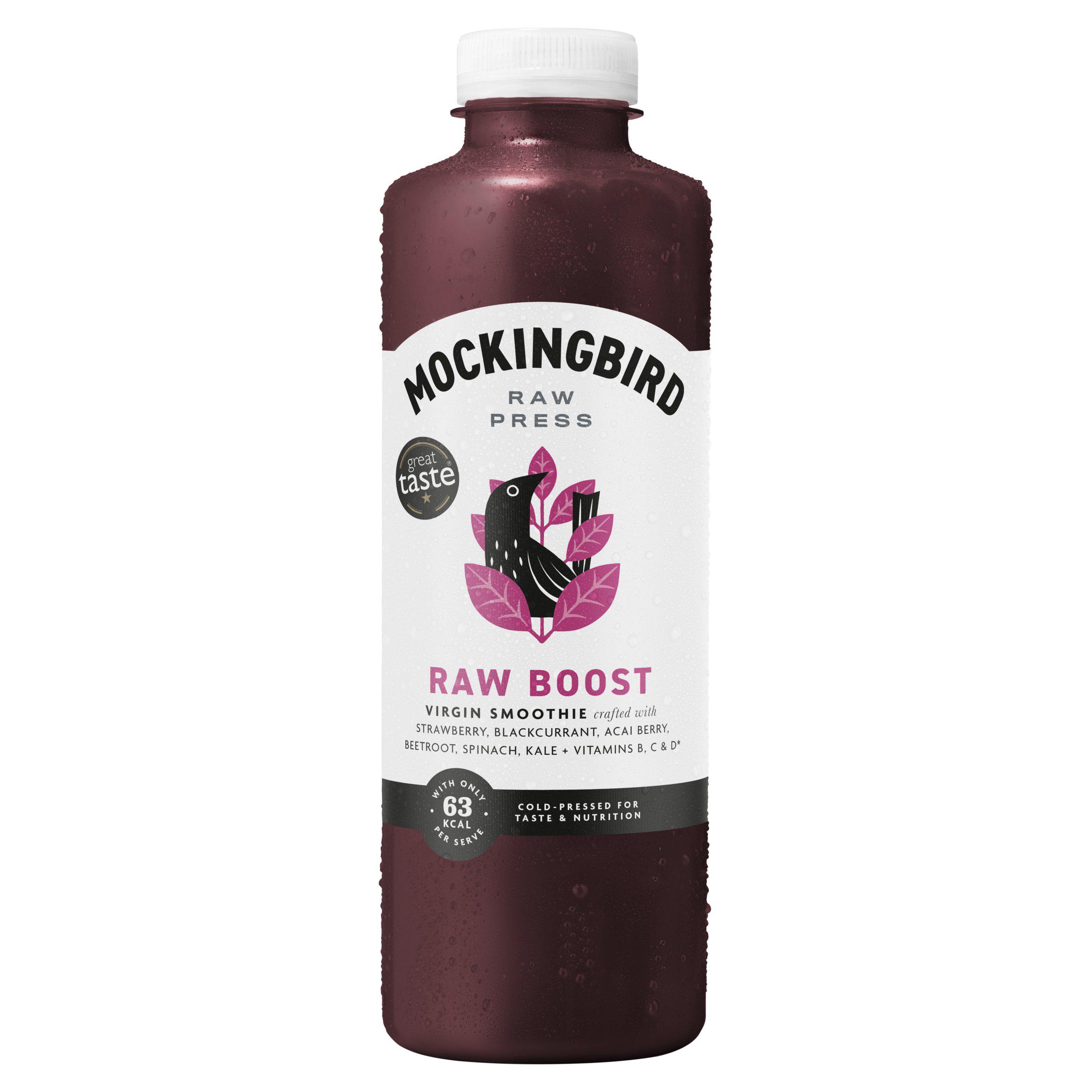 Mockingbird Raw Press 750ml Raw Boost, Berry, Beetroot with Vitamins Smoothie