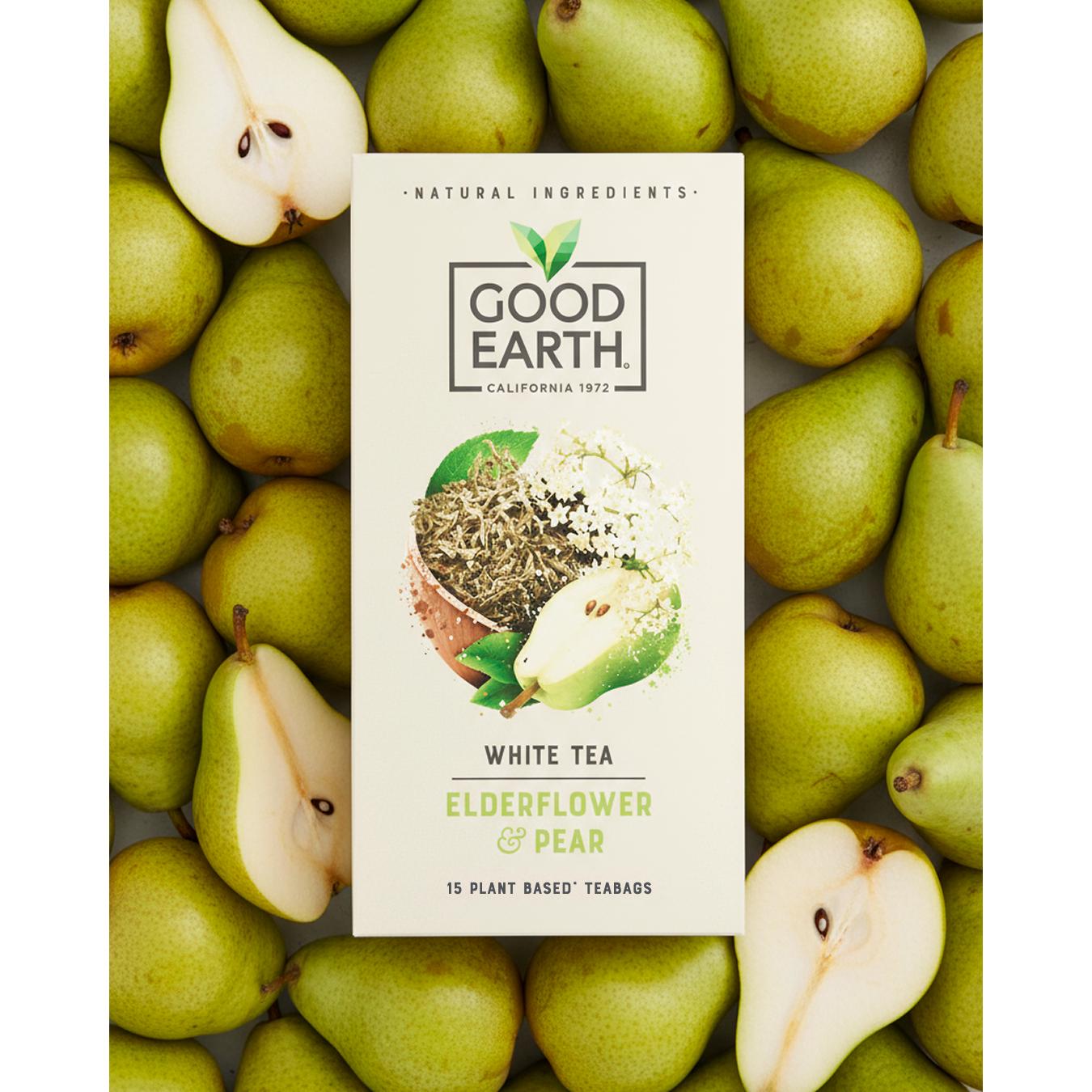 Good Earth Elderflower & Pear Biodegradable Teabags x15 thumbnail 2