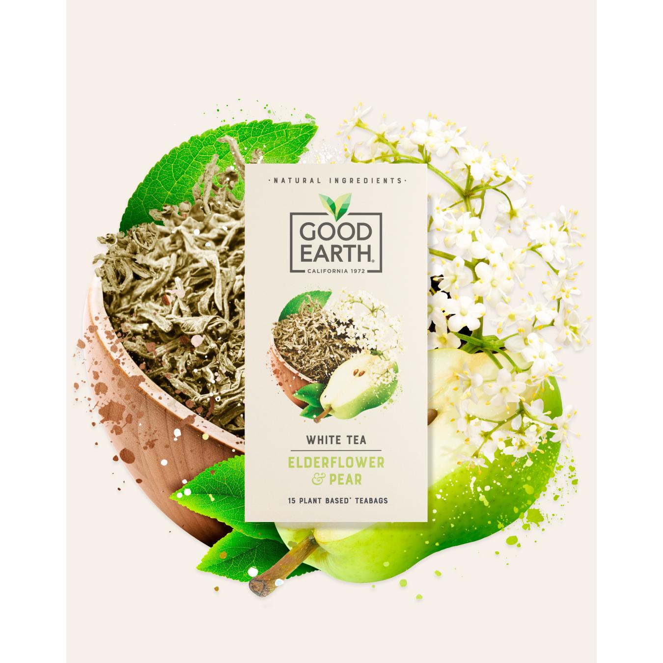 Good Earth Elderflower & Pear Biodegradable Teabags x15 thumbnail 6