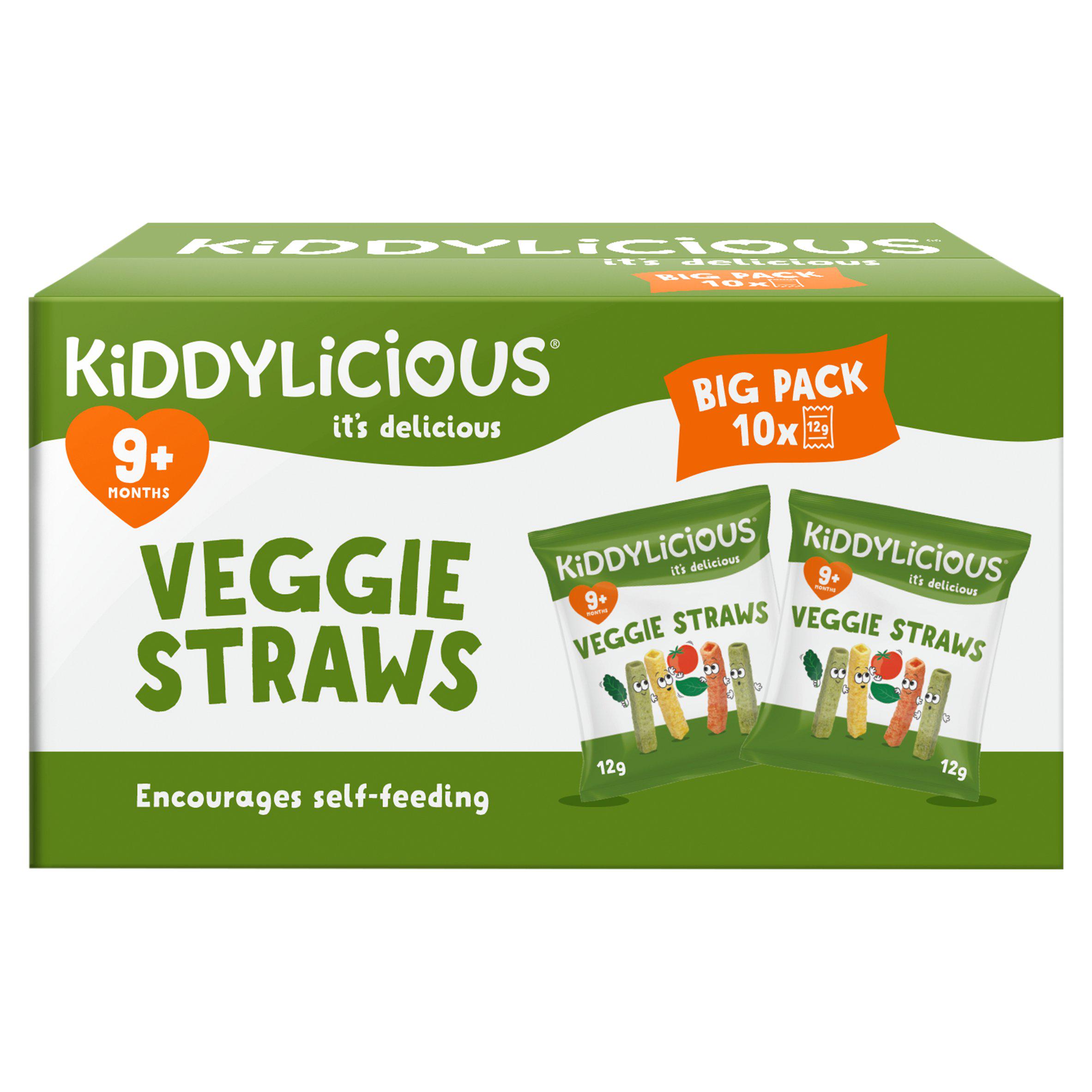 Kiddylicious Veggie Straws Baby Snacks Big Pack