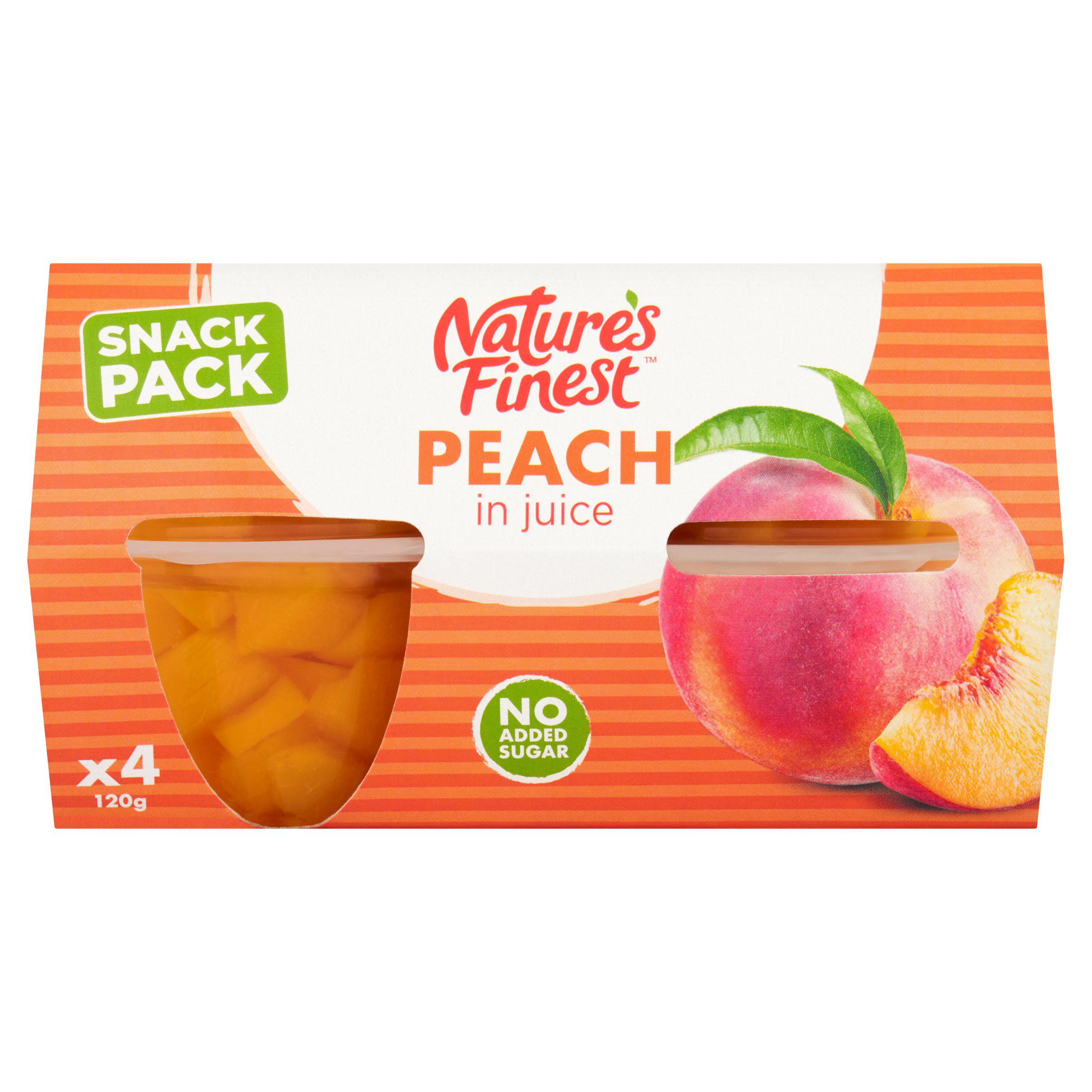 Nature's Finest Fruit Pots Peach in Juice