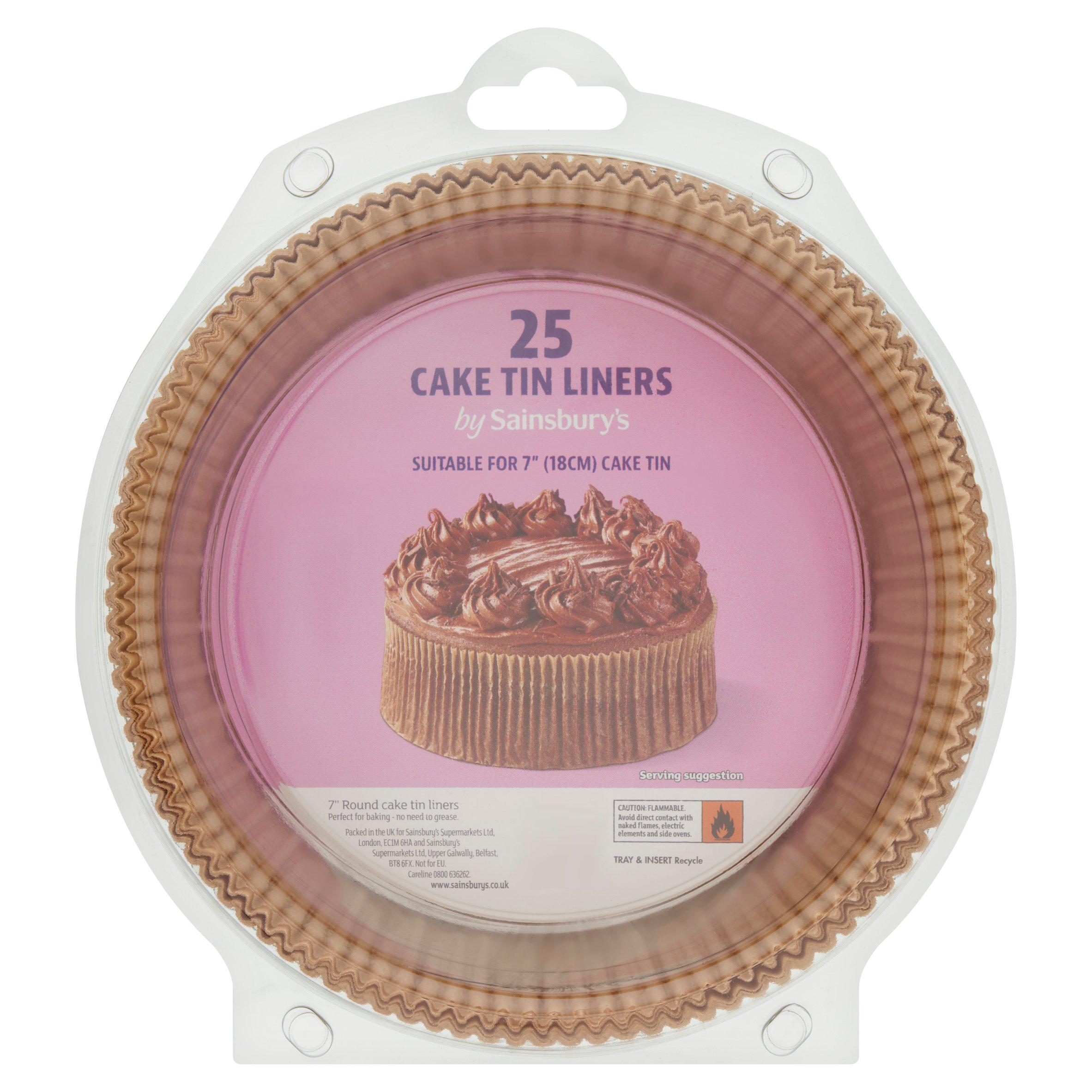 Sainsbury's Cake Tin Liners x25 120g