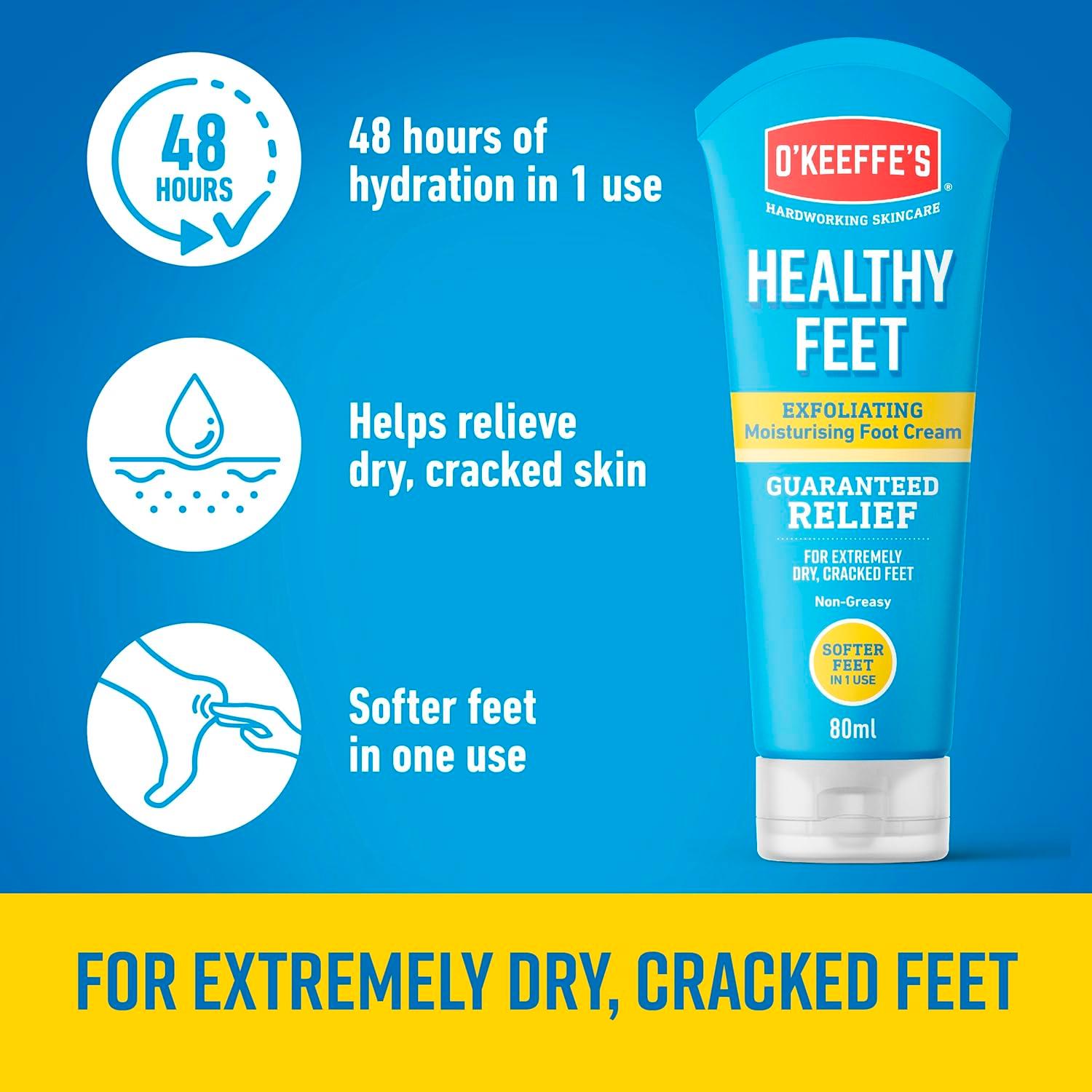 O'Keeffe's for Healthy Feet Exfoliating Moisturising Foot Cream 85ml thumbnail 3