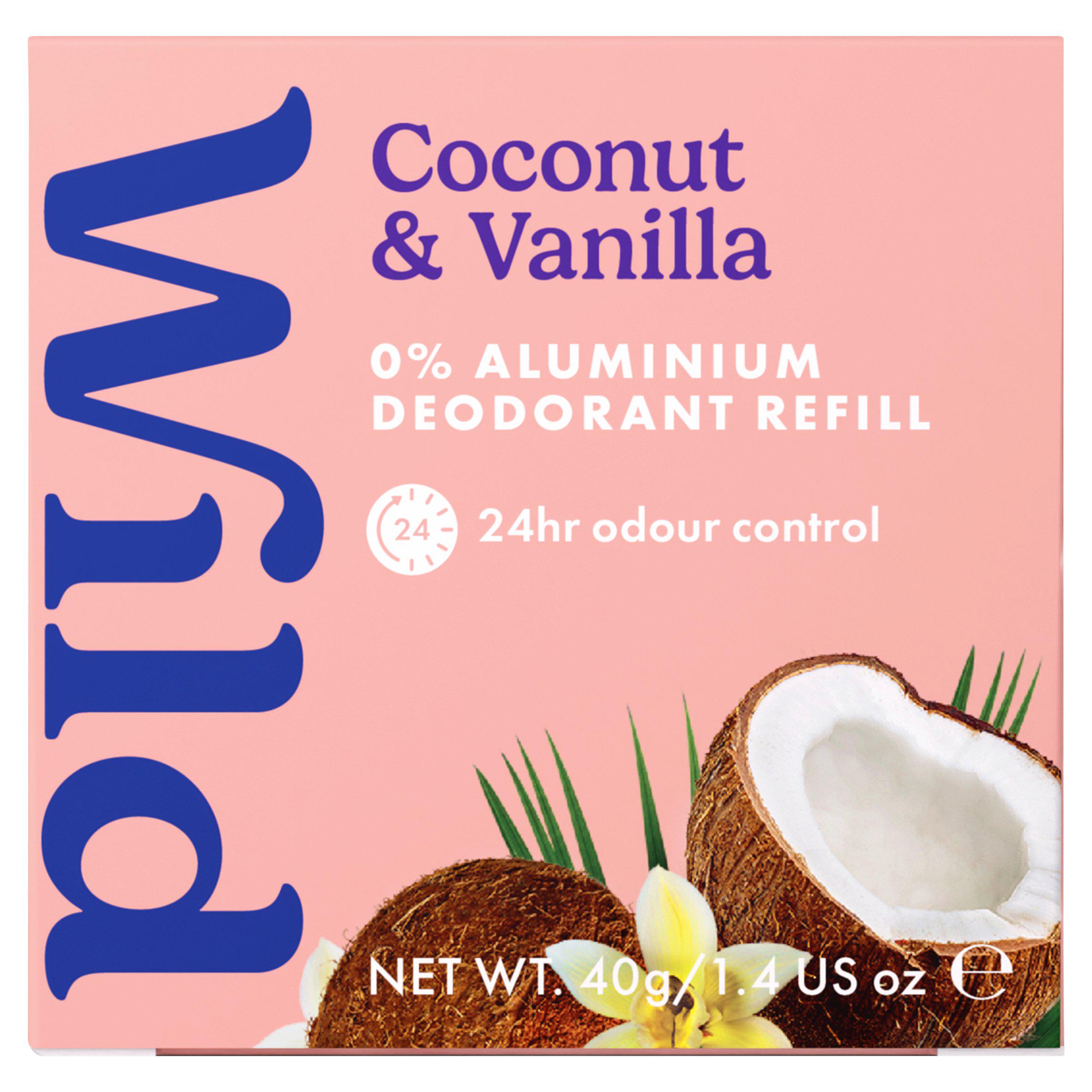 Wild Coconut & Vanilla Natural Deodorant Refill 40g