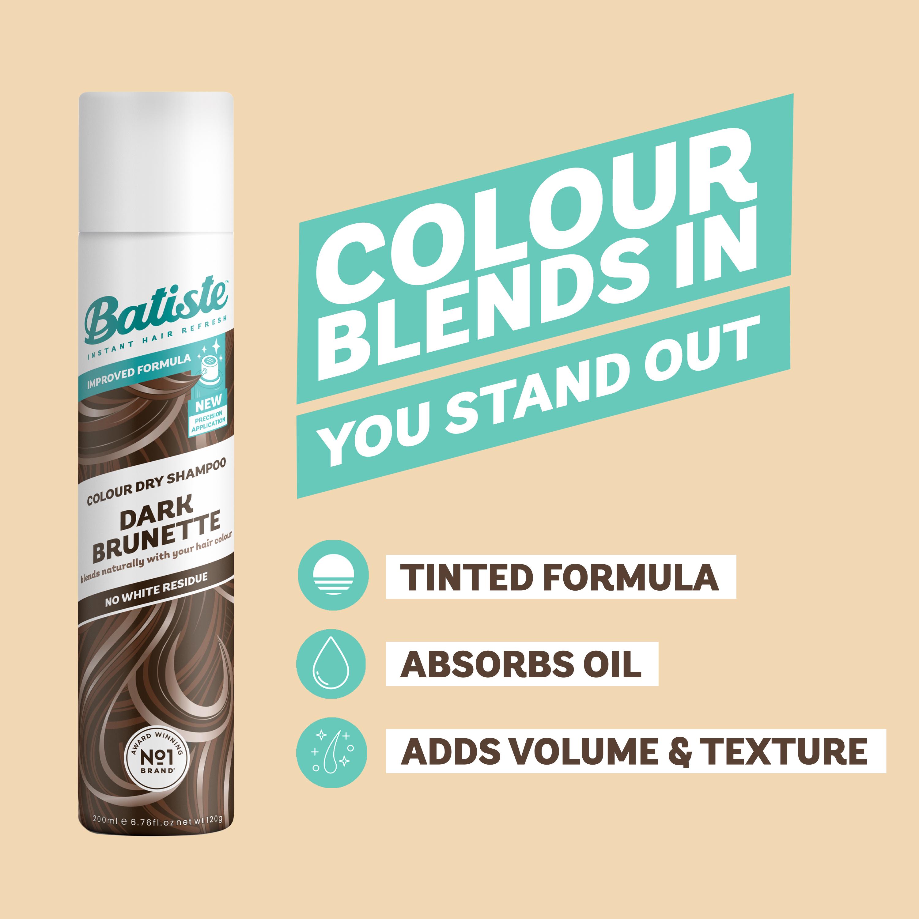 Batiste Dark Hair Colour Dry Shampoo 350ml thumbnail 6