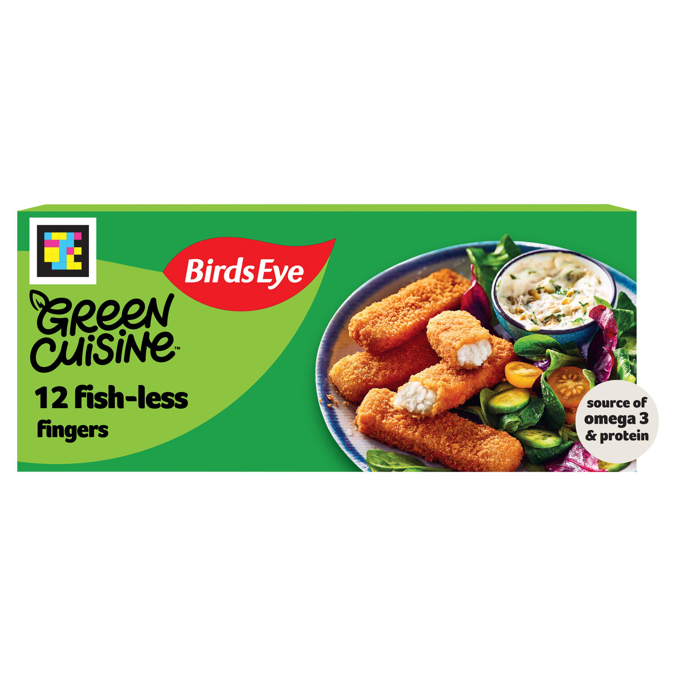 Birds Eye Green Cuisine Vegan Fishless Fingers x12 336g