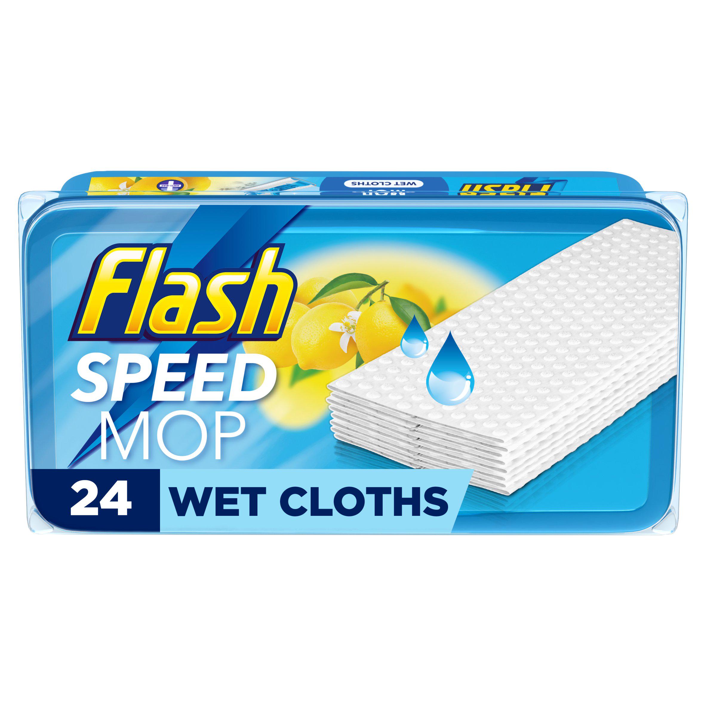 Flash Speed Mop Wet Cloth Multi-Surface Refills Crisp Lemons