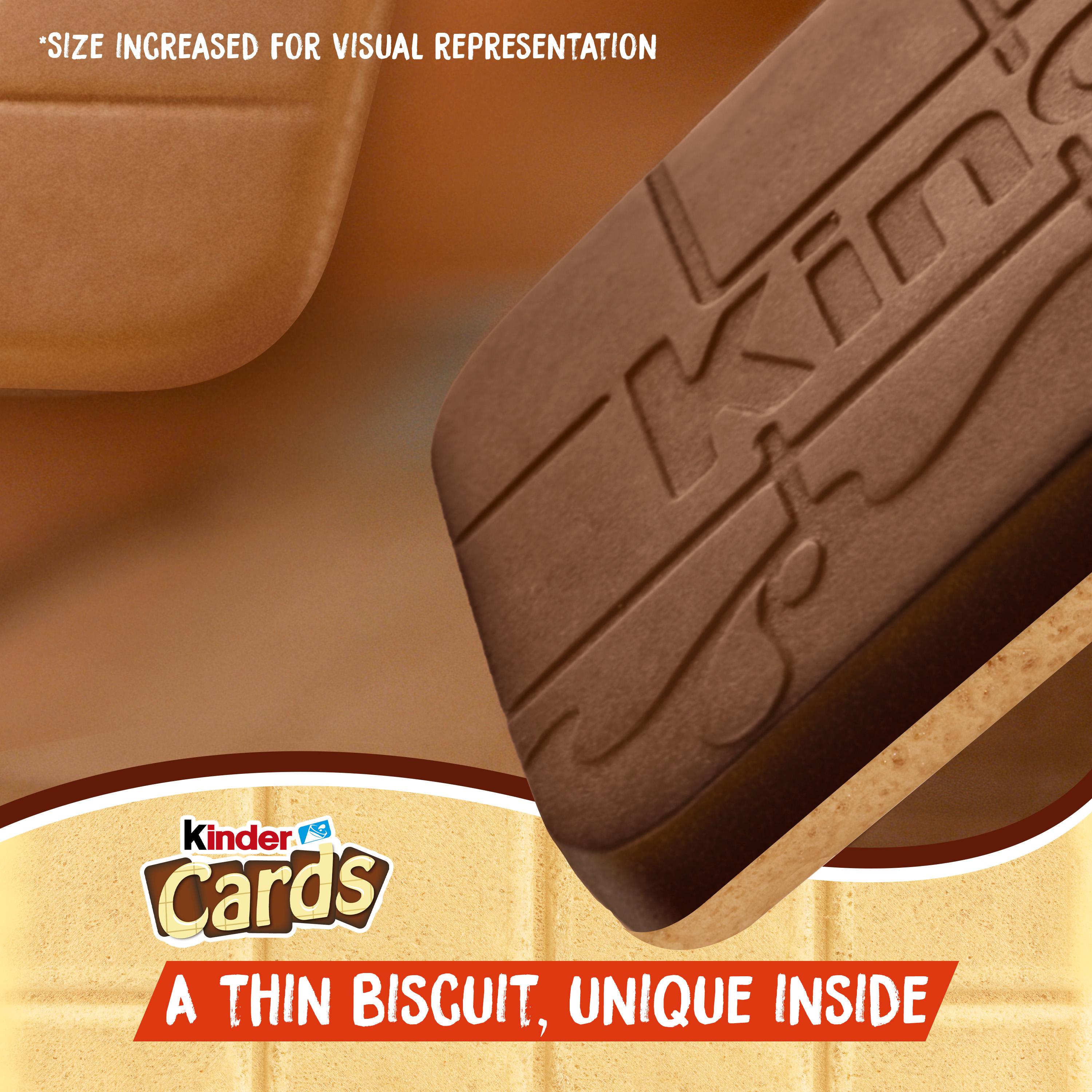 Kinder Cards Chocolate & Milk Wafer Biscuit Multipack 8x12.8g thumbnail 3