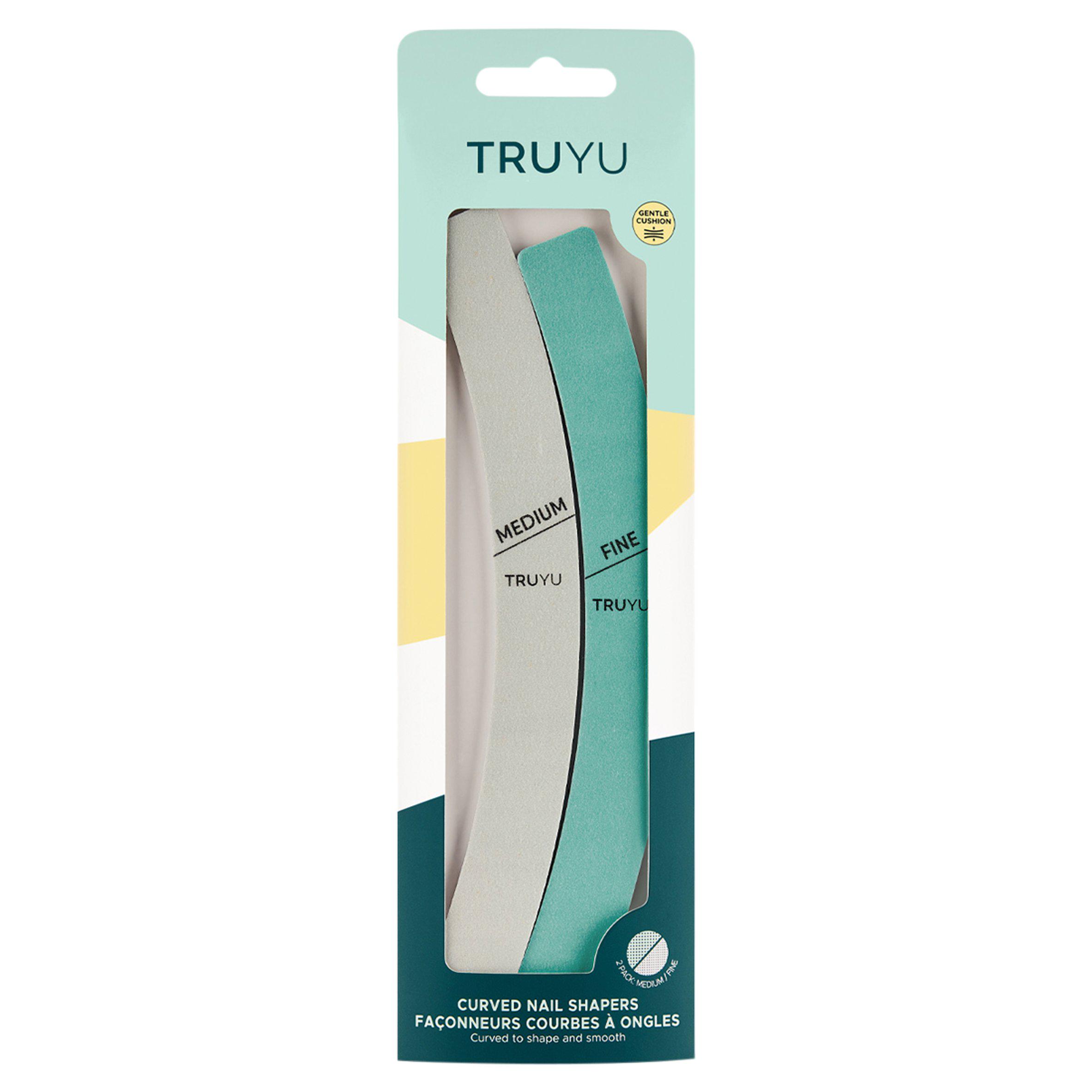 Truyu Medium & Fine Curved Nail Shapers x2