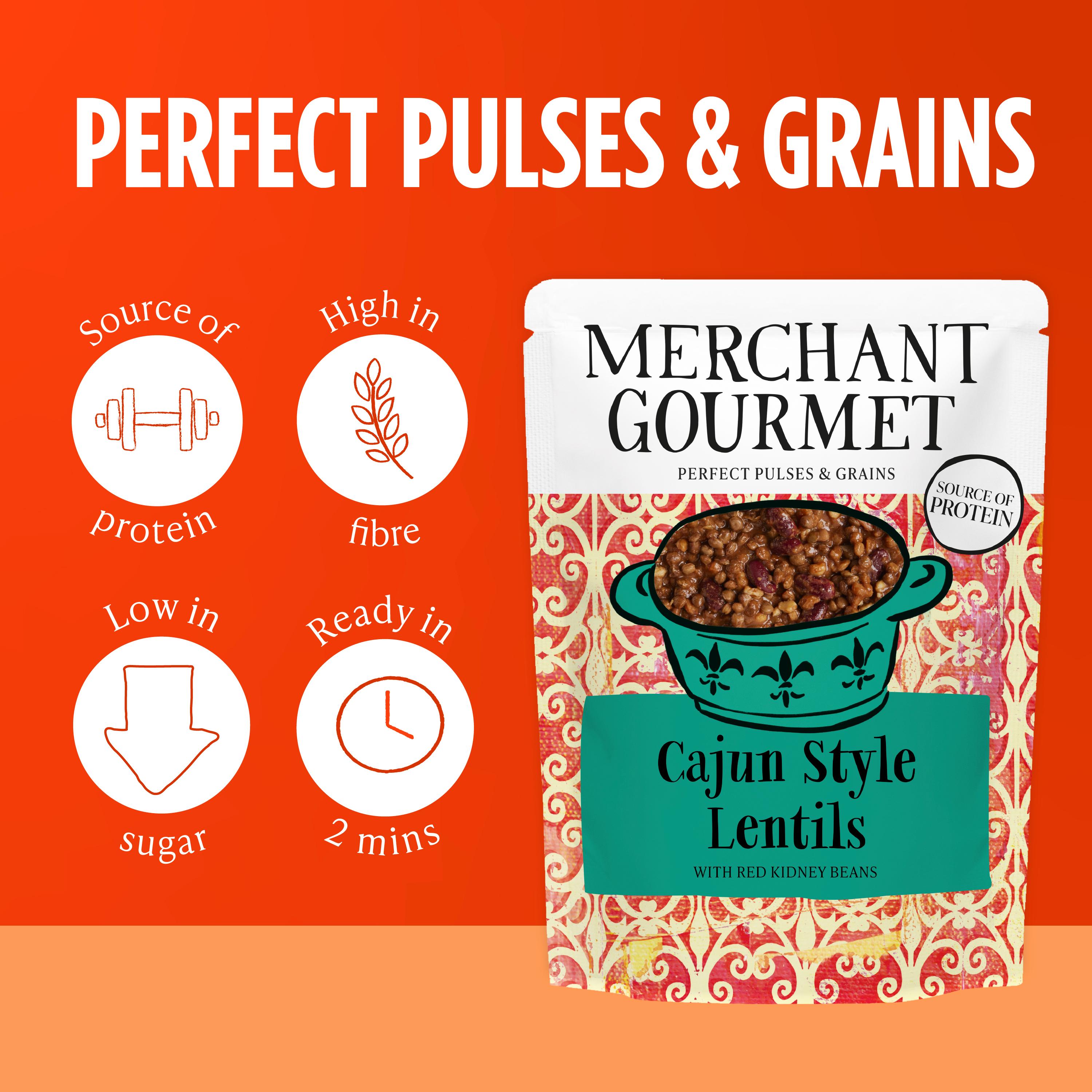 Merchant Gourmet Spicy Cajun Style Lentils & Red Kidney Beans 250g thumbnail 3