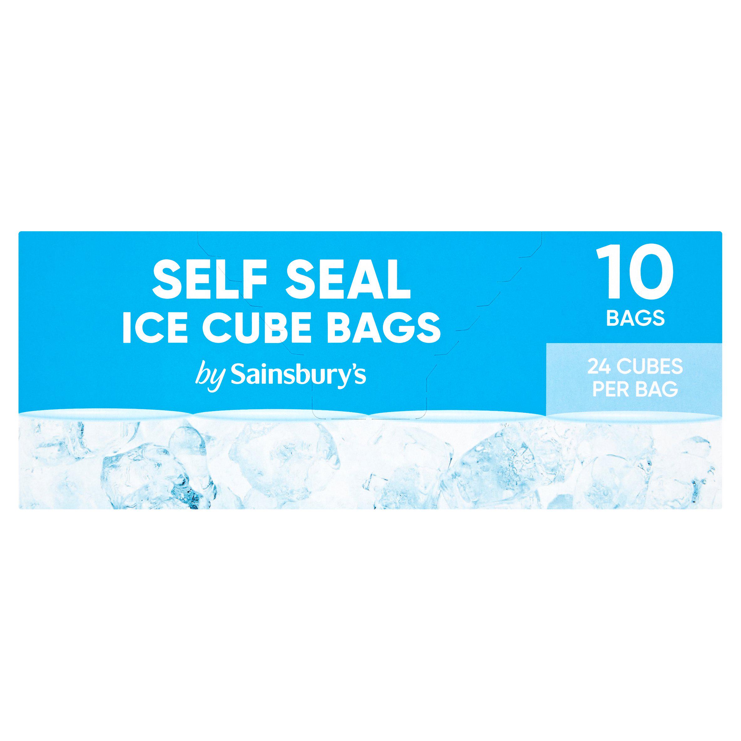 Sainsbury's Self Seal Ice Cube Bags x10