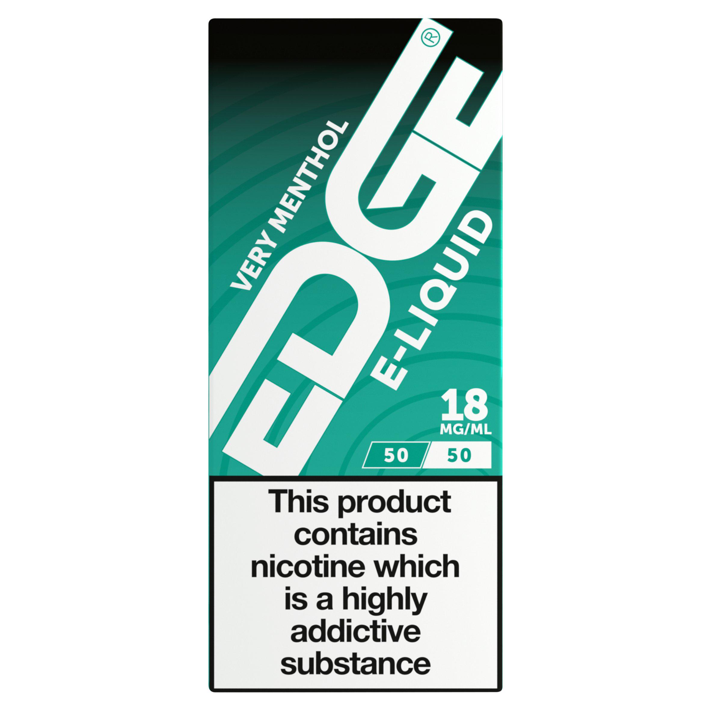 Edge Vape Liquid Refill Very Menthol 18mg