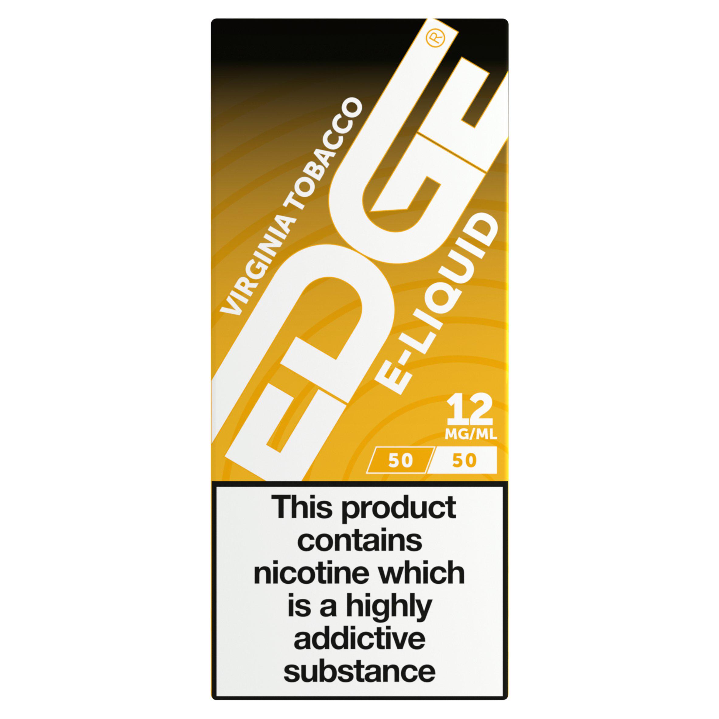 Edge Vape Liquid Refill Virginia Tobacco 12mg