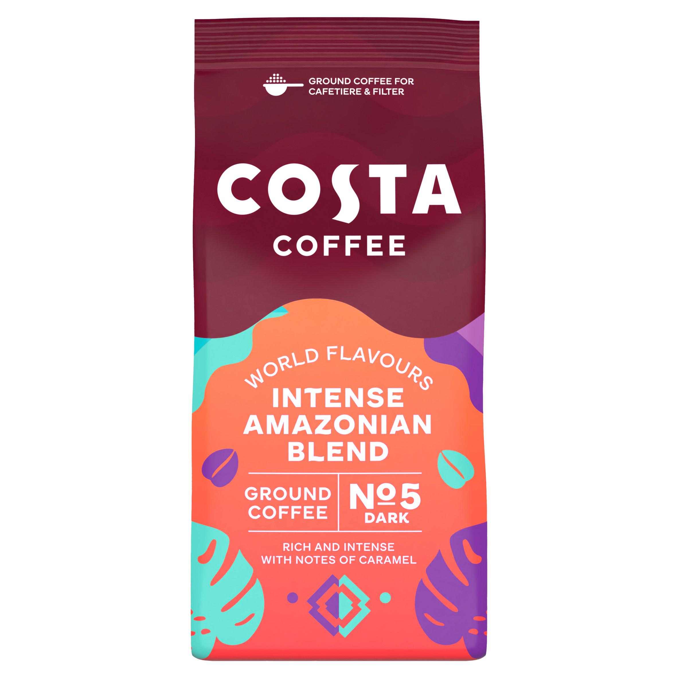 Costa Coffee Ground Intensely Dark Amazonian Blend