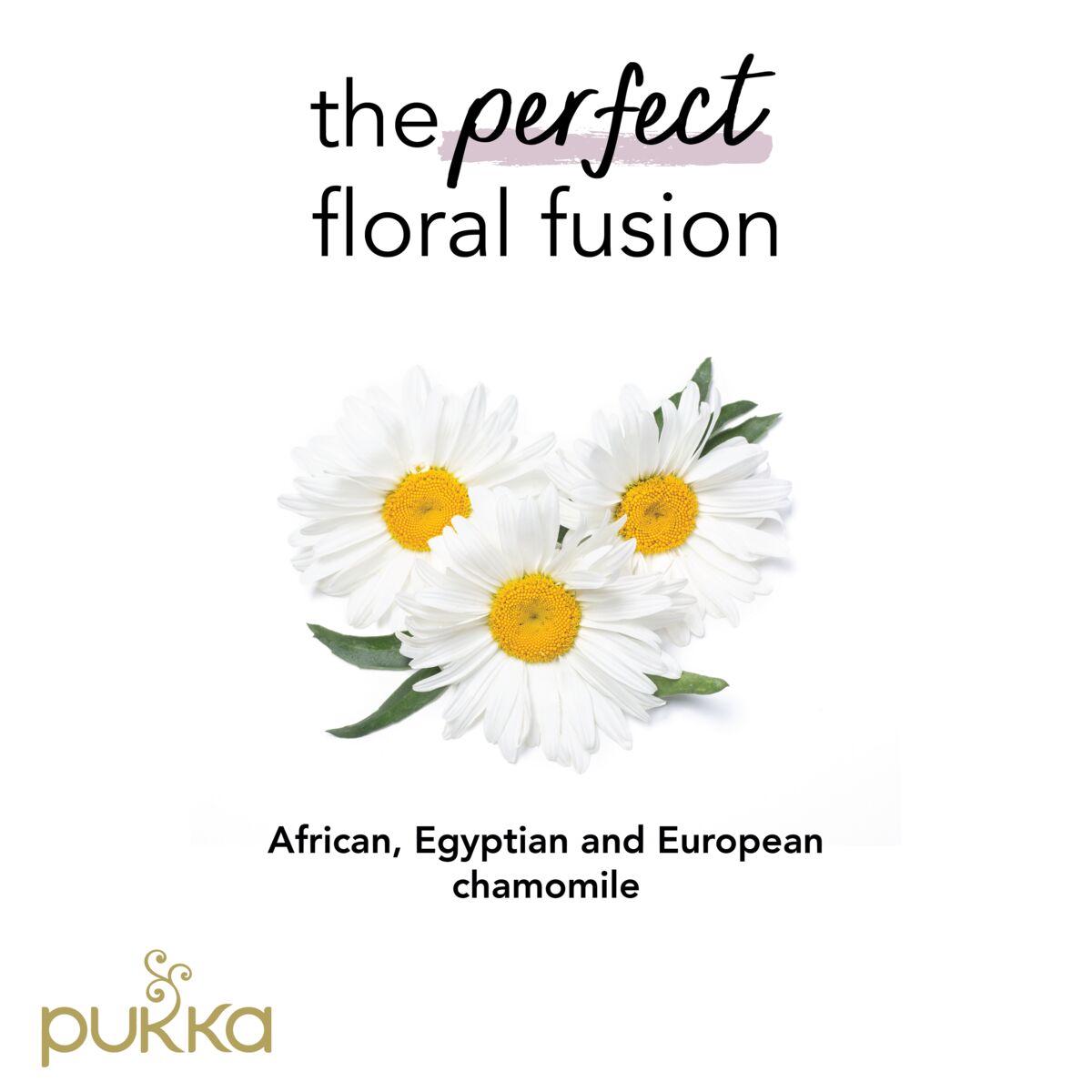 Pukka Organic Three Chamomile Tea Home Compostable Herbal Tea Bags x20 thumbnail 3