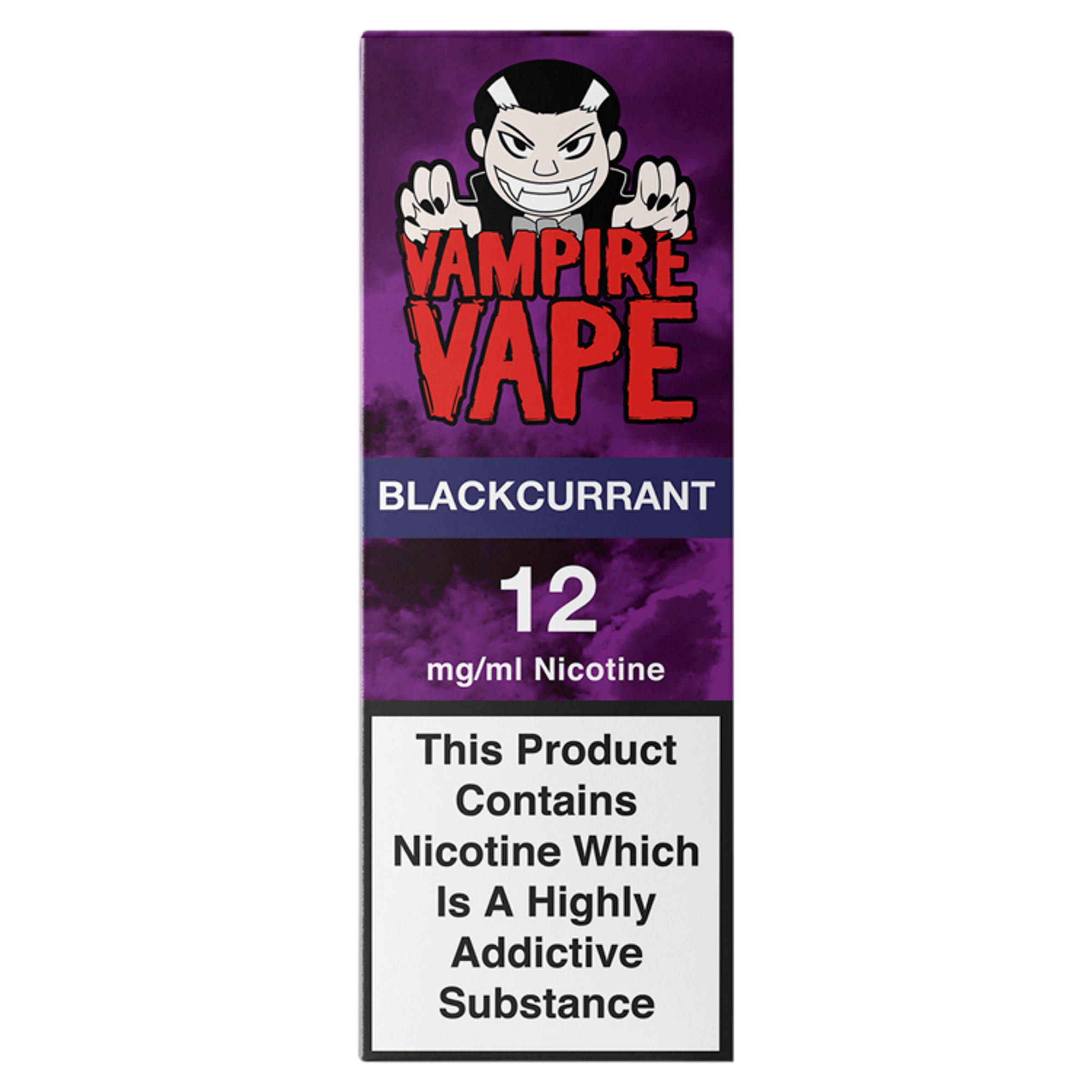 vampire vape blackcurrant Vampire Vape Liquid Refill Blackcurrant 12mg - £4.00