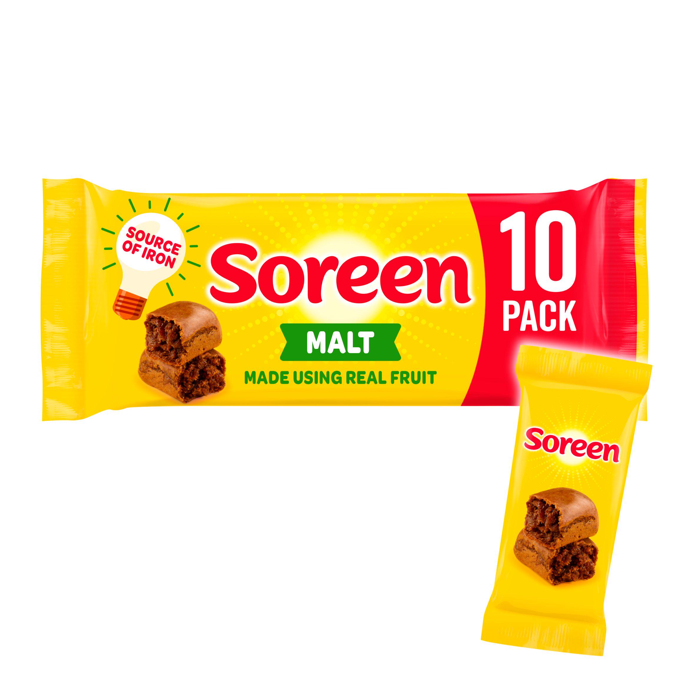 Soreen Malt Lunchbox Loaves Snack Bars Family Pack 10 x 30g