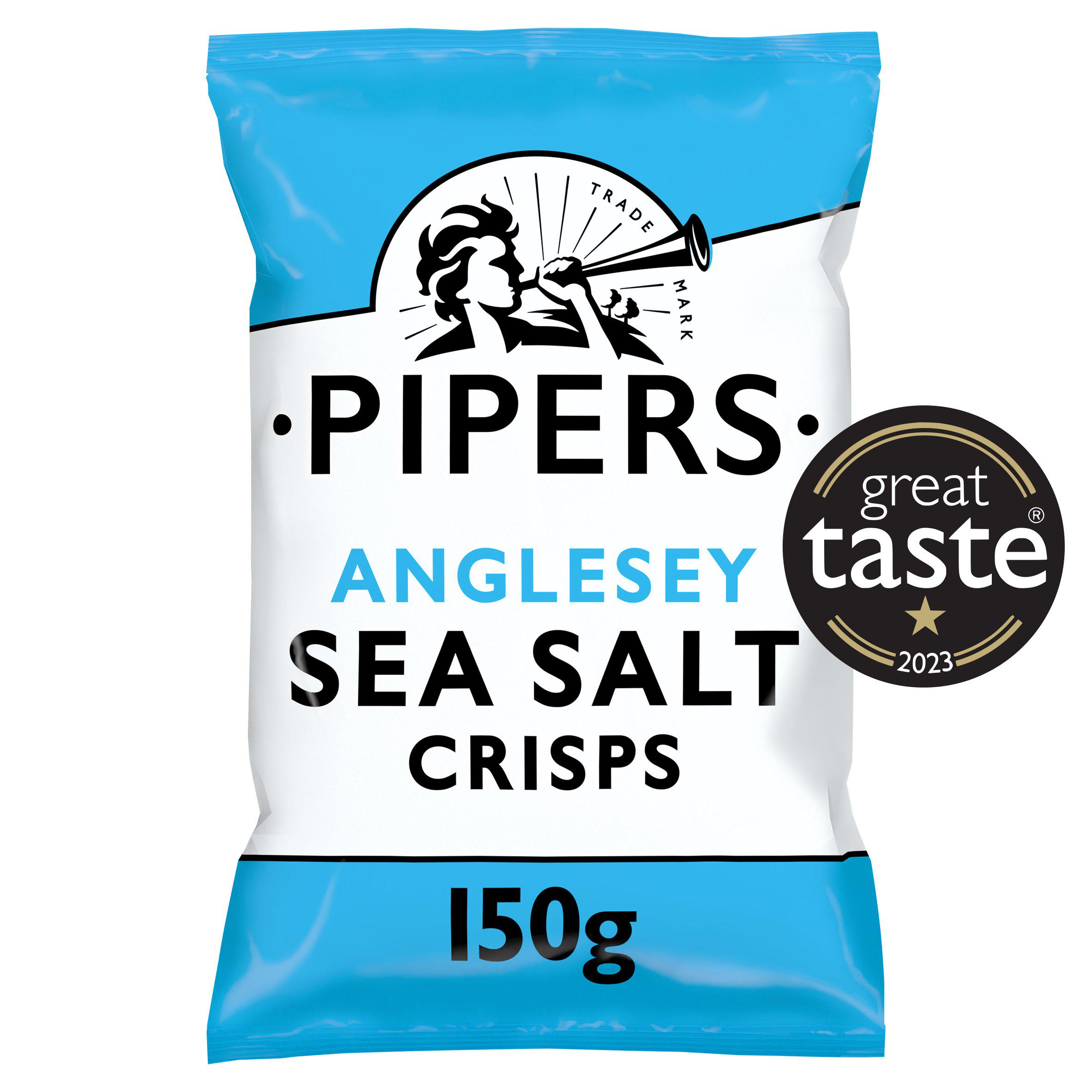 Pipers Anglesey Sea Salt Sharing Crisps 150g