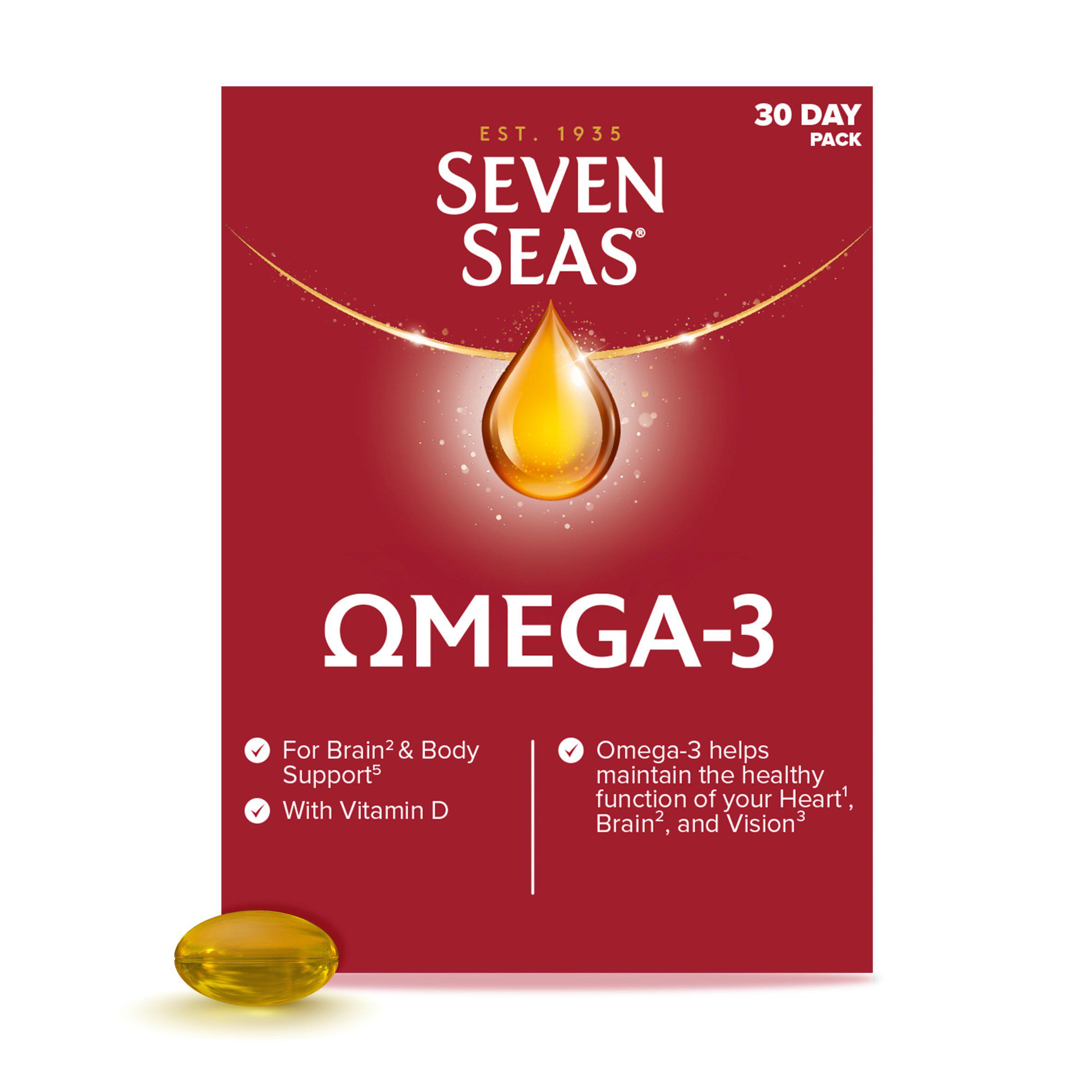 Seven Seas Omega-3 Fish Oil with Vitamin D 30 Capsules