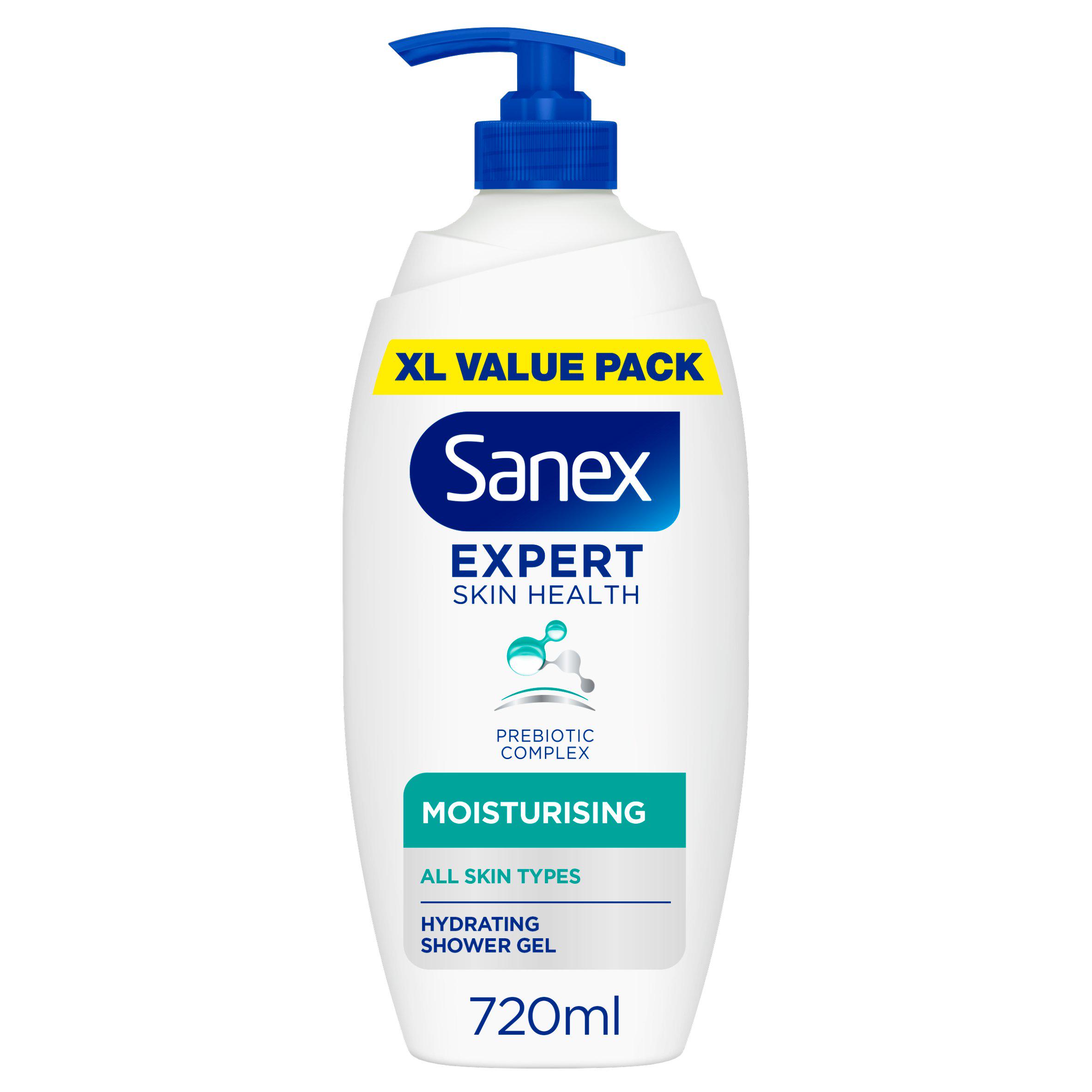 Sanex Expert Skin Health Moisturising Body Wash Shower Gel Pump