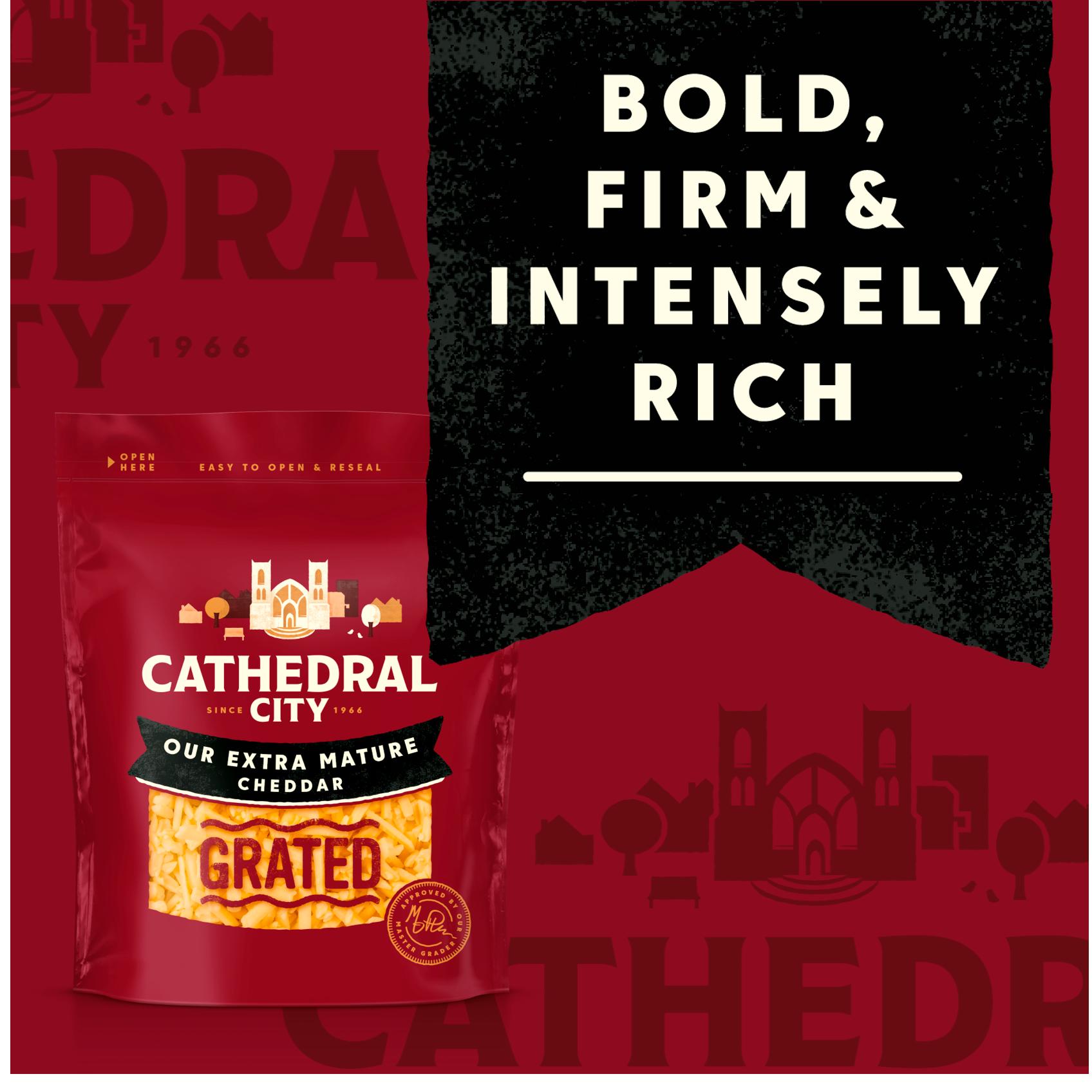 Cathedral City Grated Extra Mature Cheddar Cheese 180g thumbnail 2