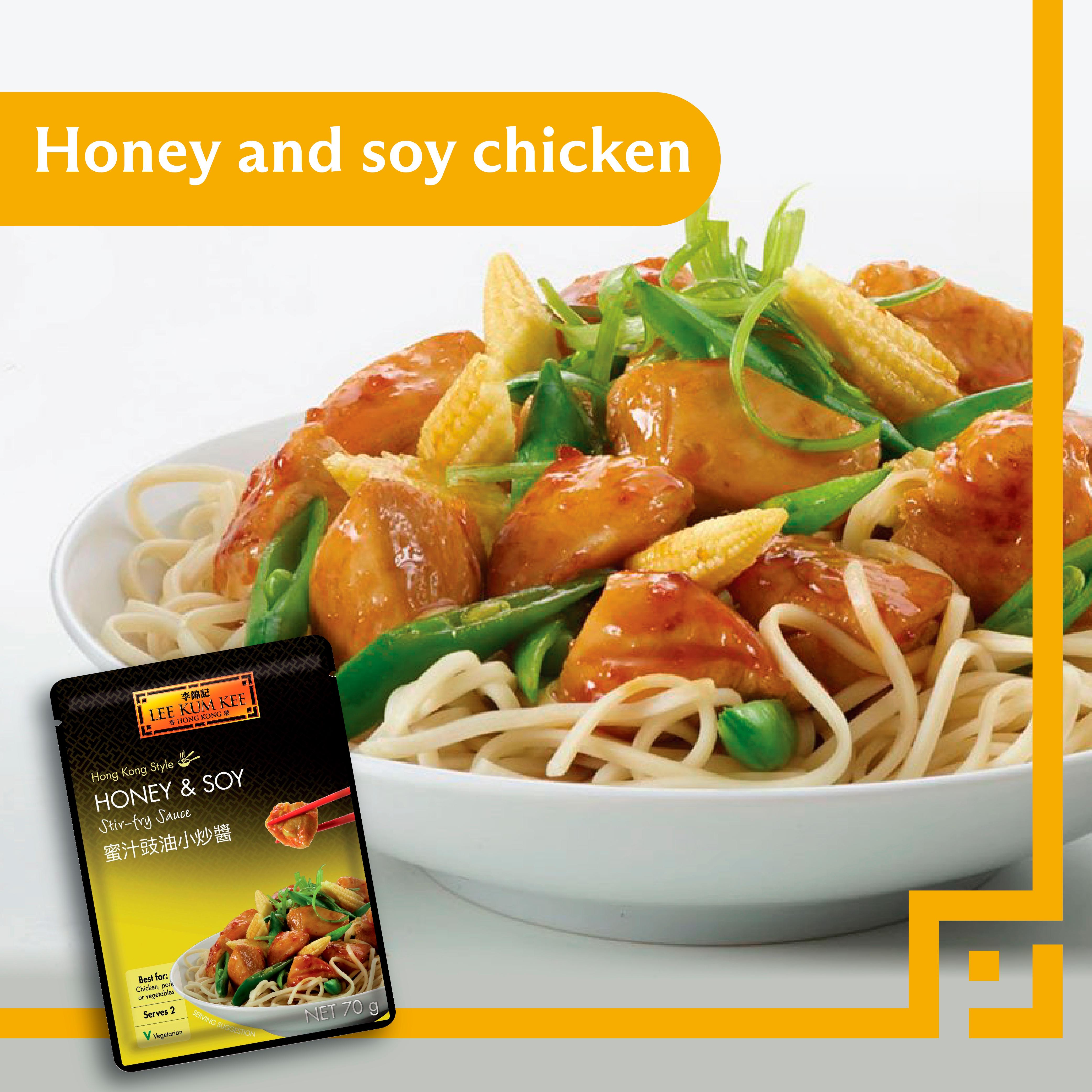 Lee Kum Kee Honey & Soy Stir Fry Sauce 70g thumbnail 4