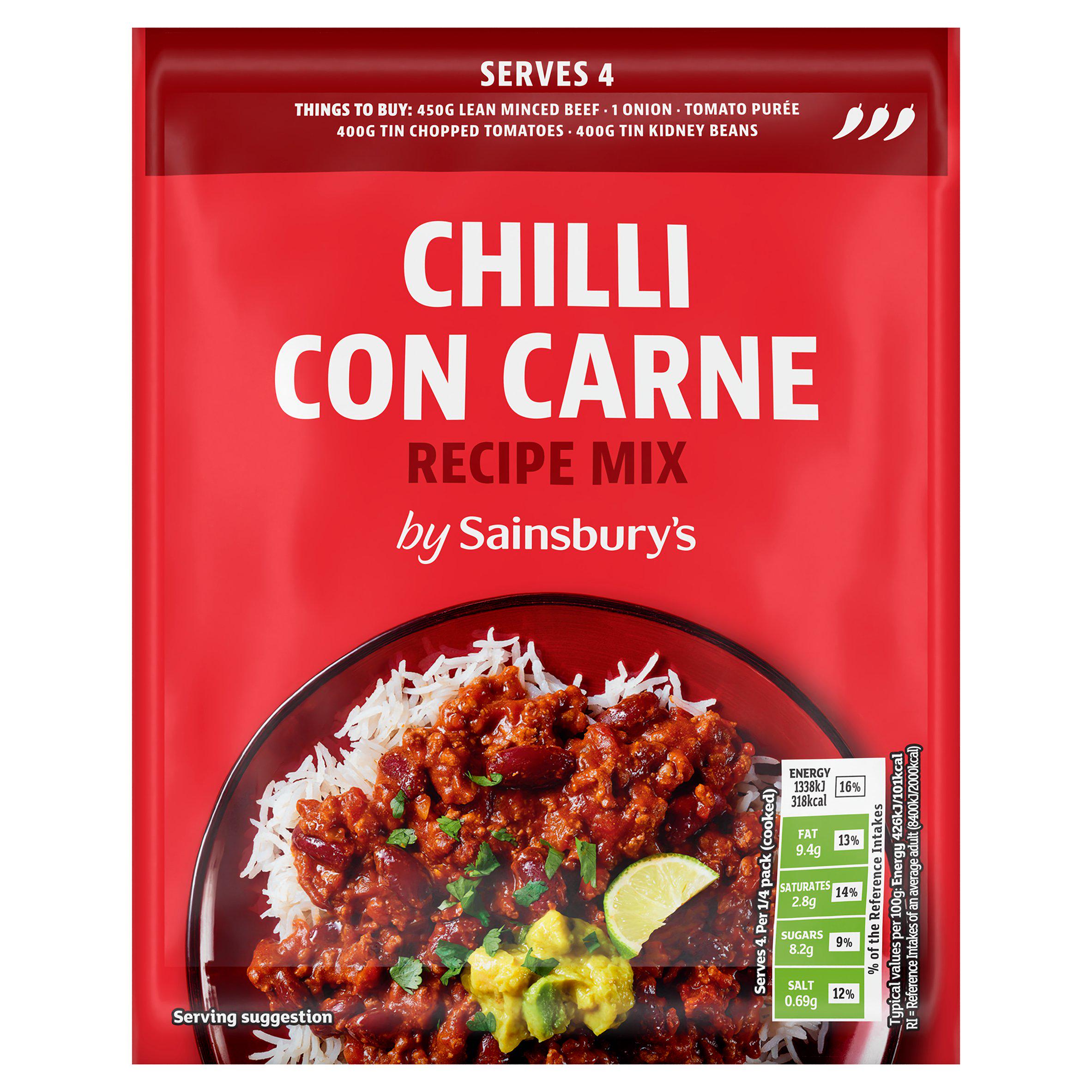 Sainsbury's Chilli Con Carne, Inspired to Cook 41g