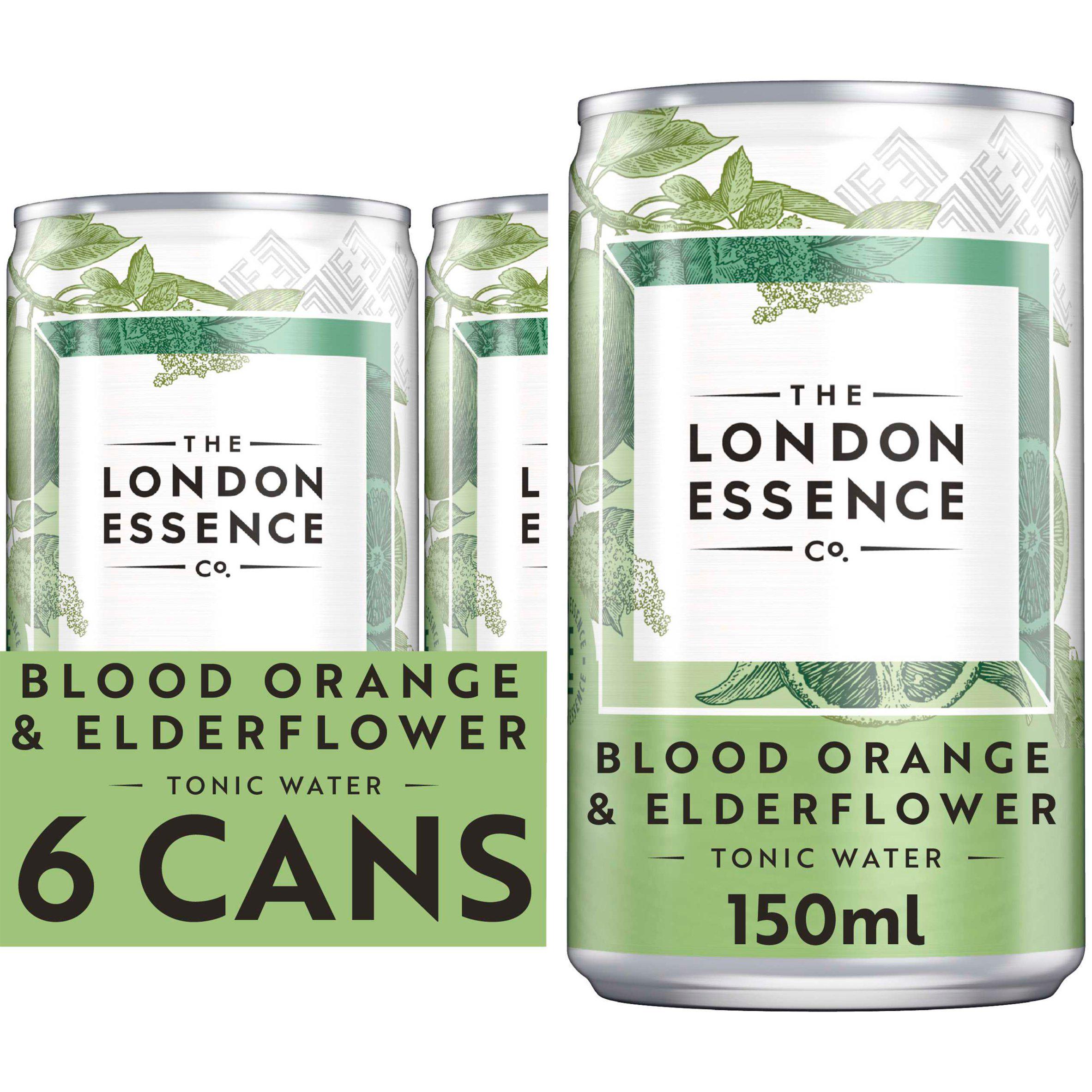 The London Essence Co. Blood Orange & Elderflower Tonic Water 6x150ml