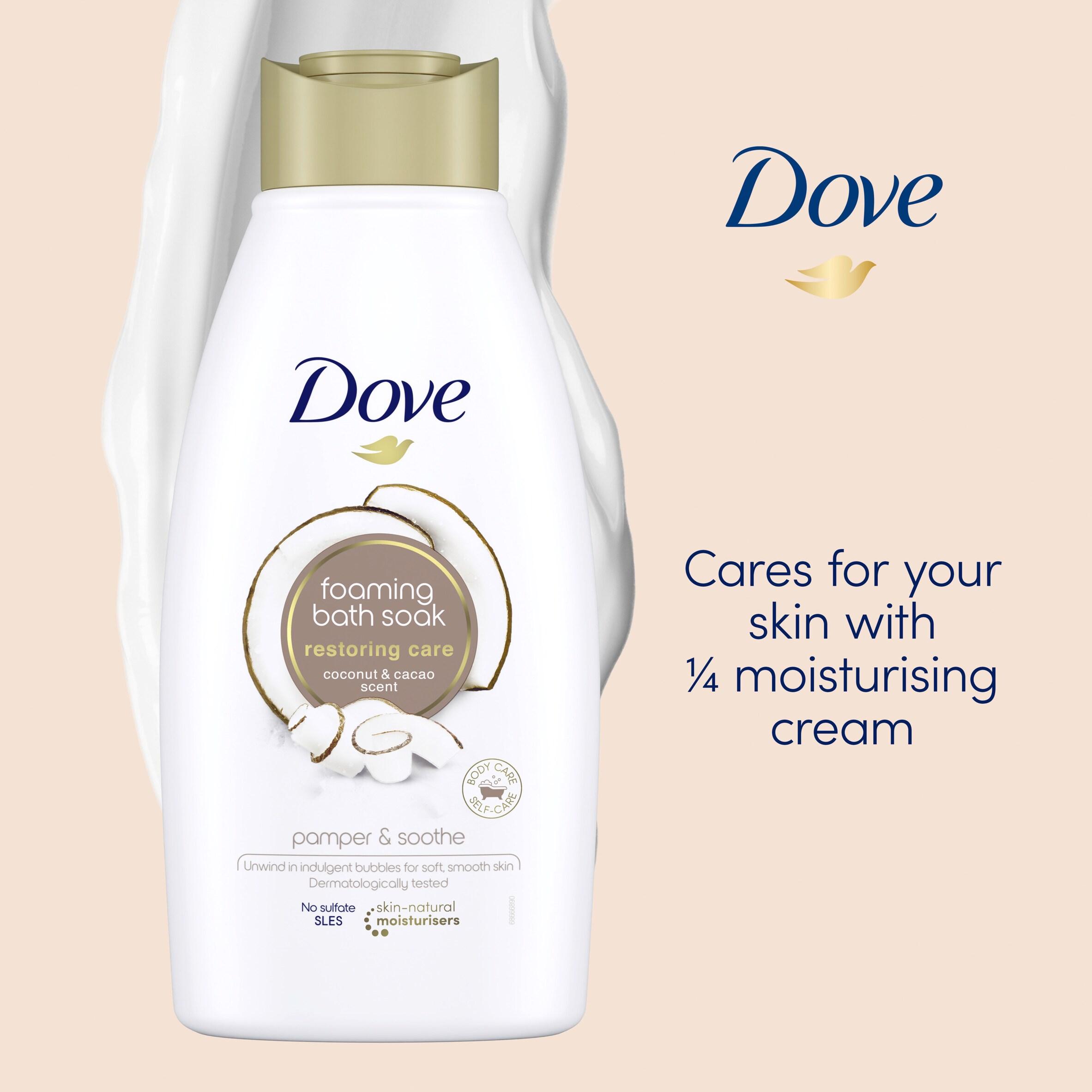 Dove Restoring Care Bath Soak 450ml thumbnail 2