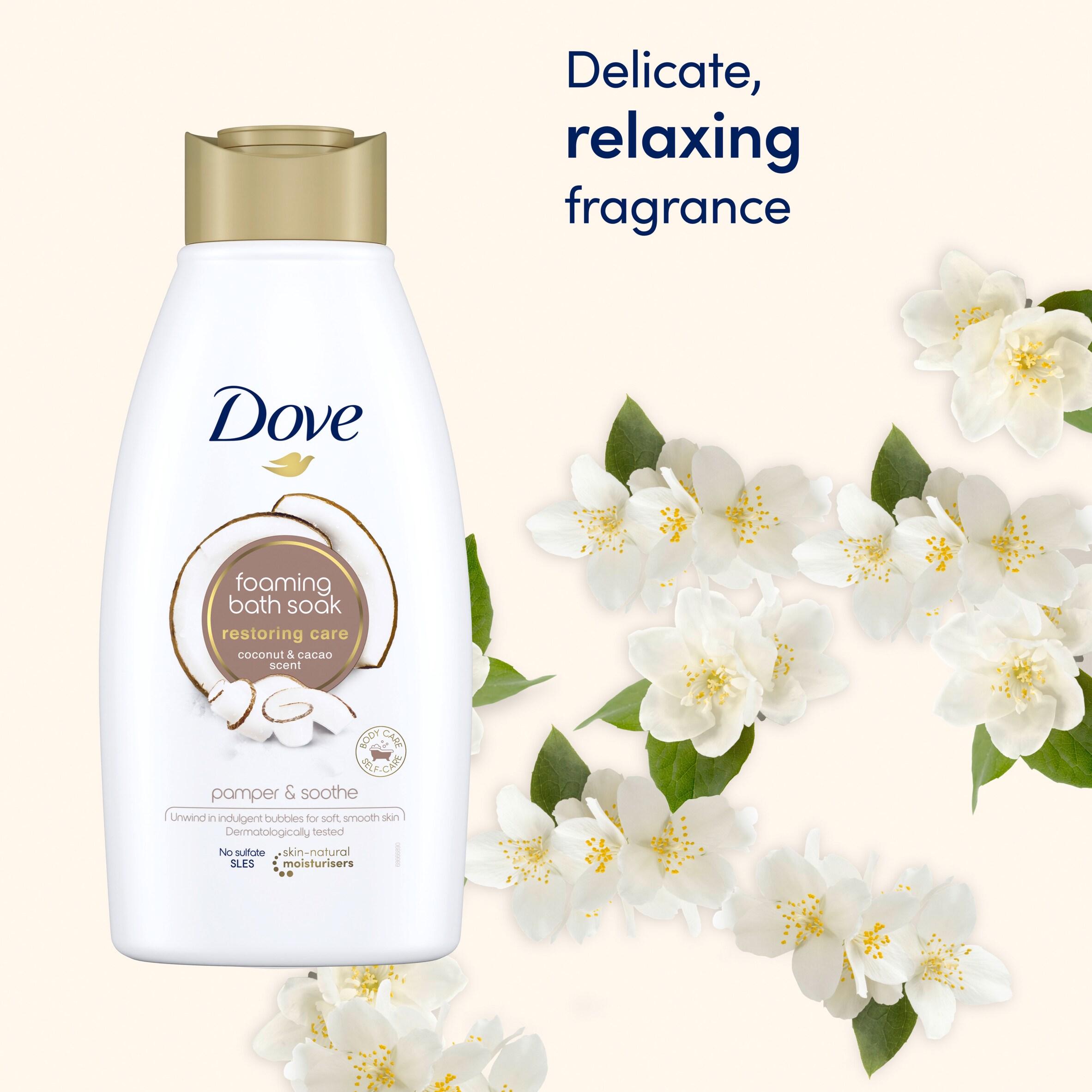 Dove Restoring Care Bath Soak 450ml thumbnail 3