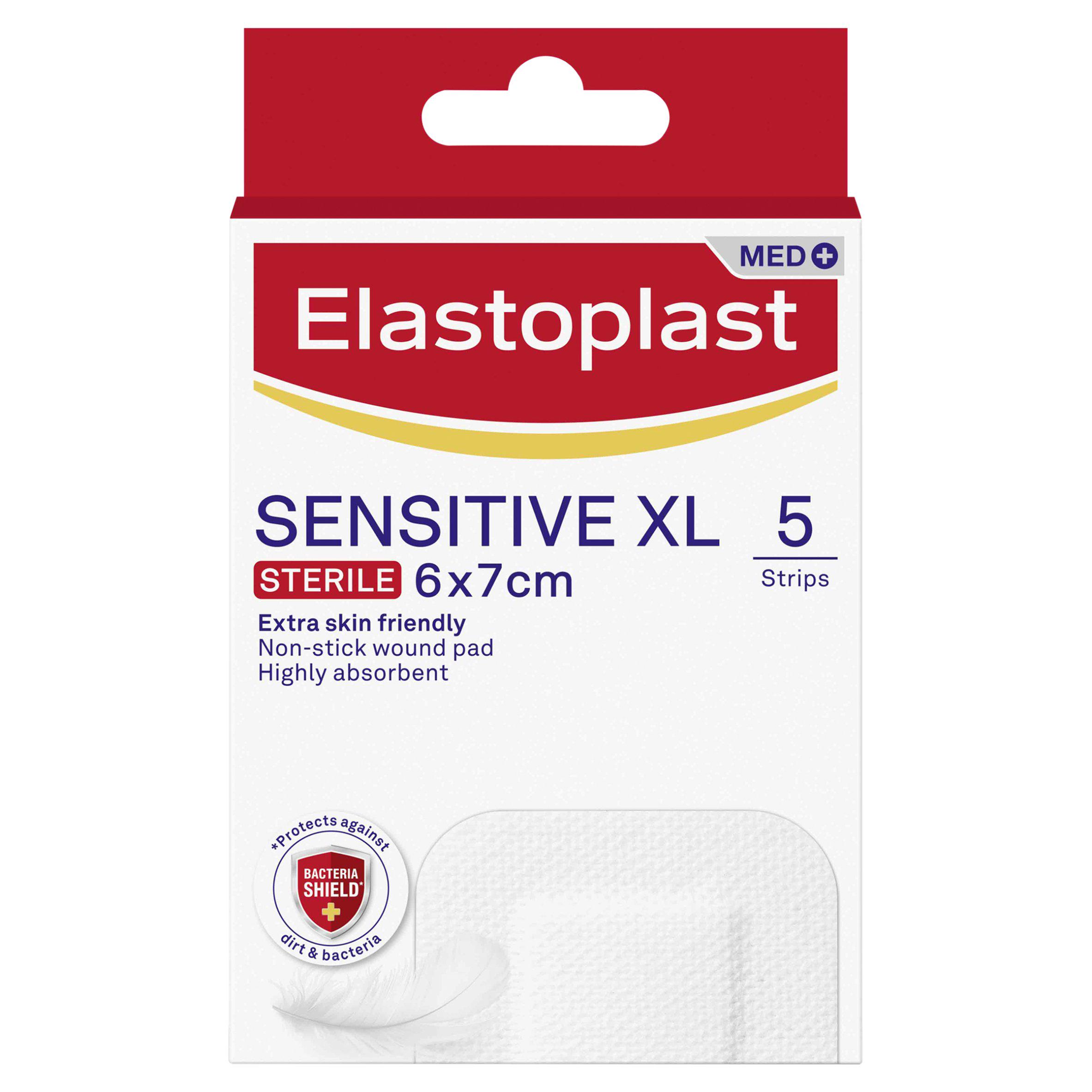 Elastoplast Med 5 Sensitive XL Dressings 6x7cm