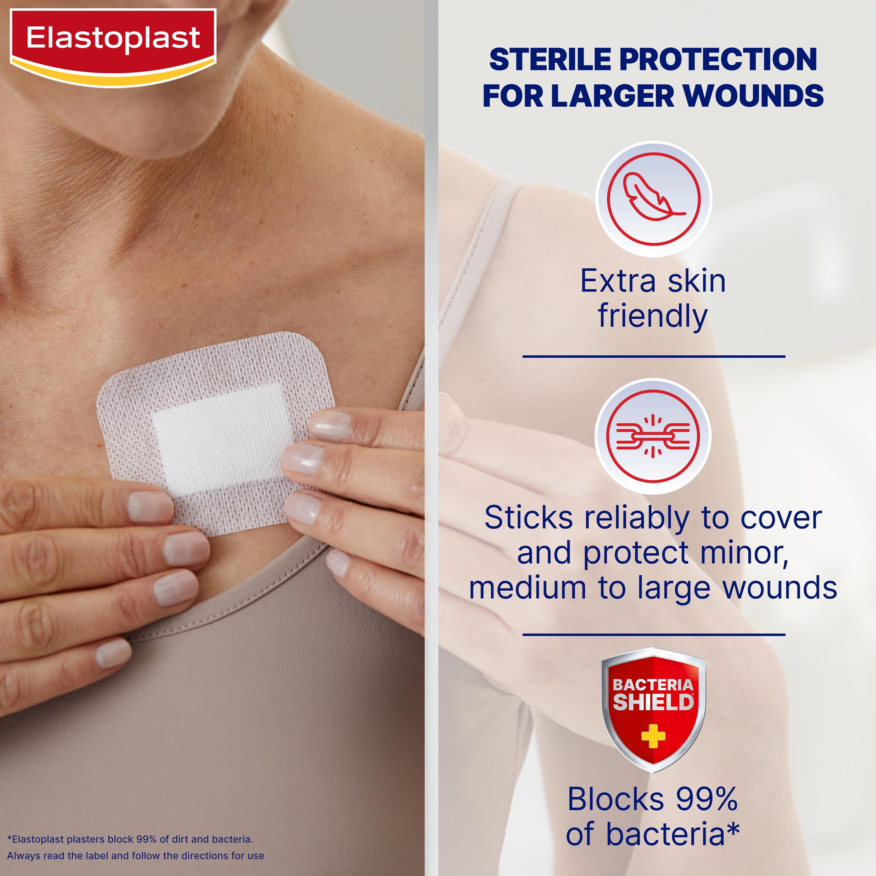 Elastoplast Med 5 Sensitive XL Dressings 6x7cm thumbnail 2