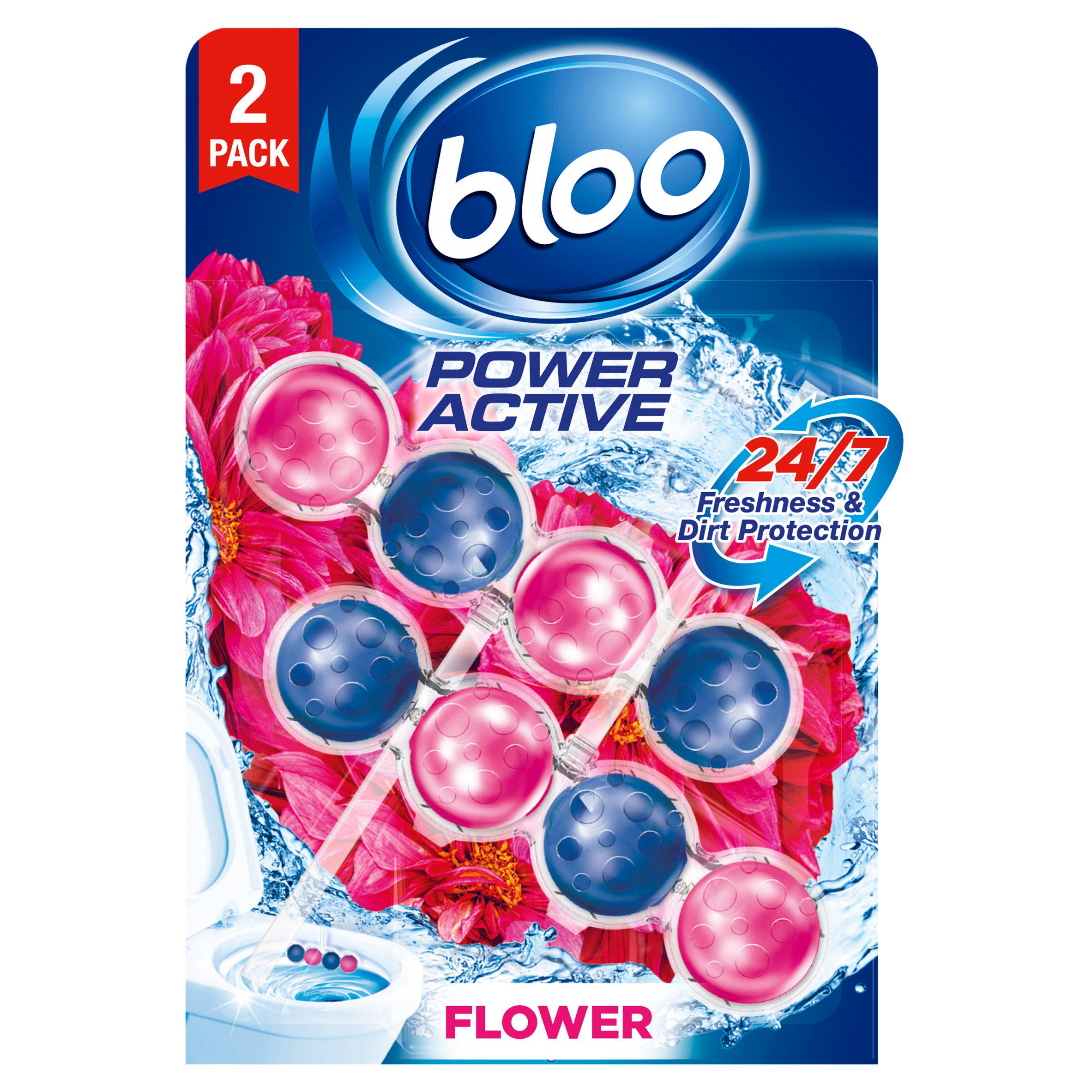 Bloo Power Active Flower Rim Blocks 2x50g