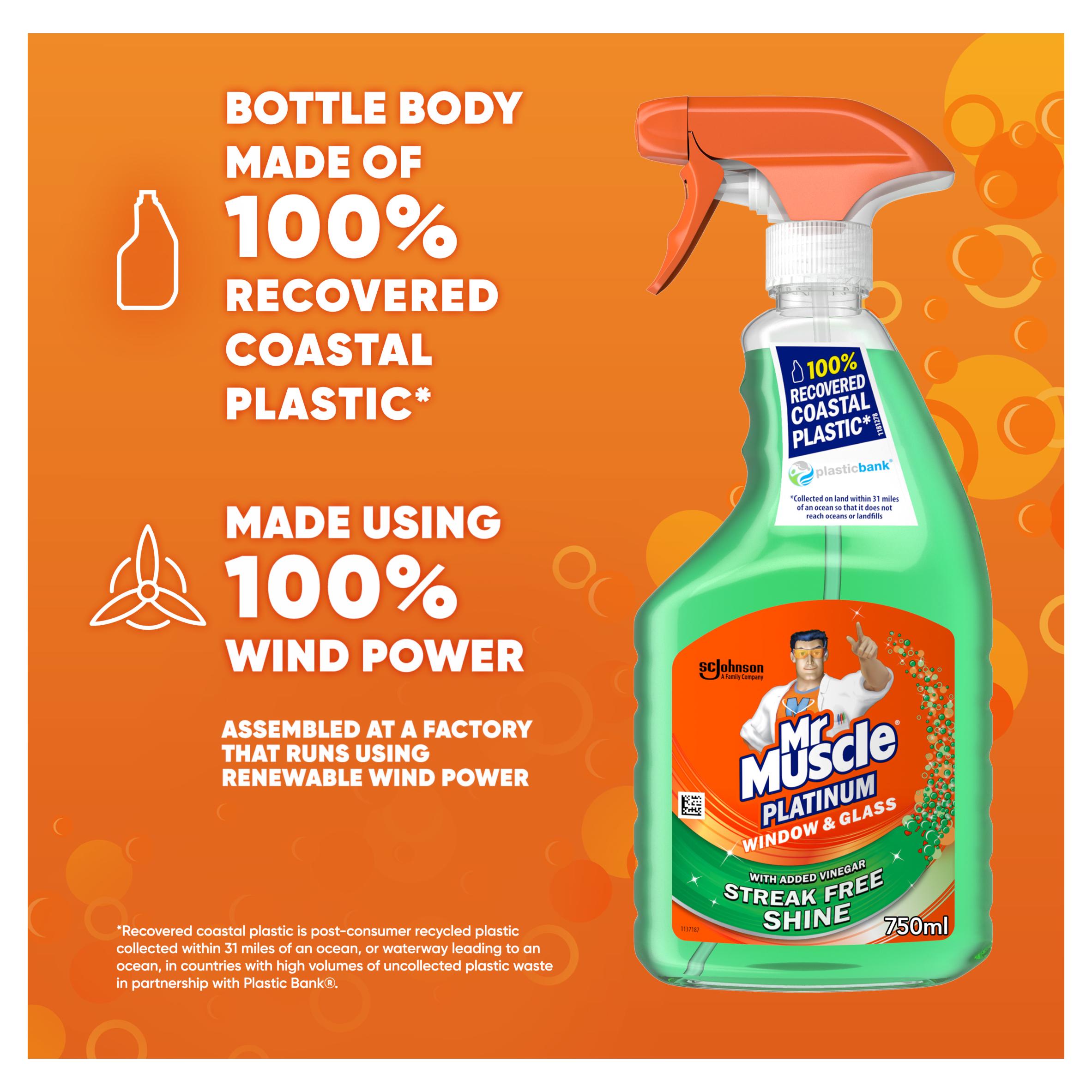 Mr Muscle Platinum Window & Glass Cleaning Spray 750ml thumbnail 5