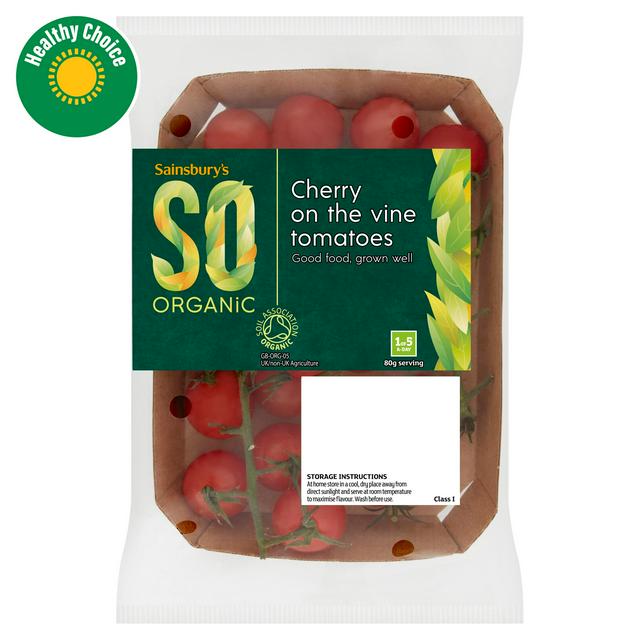 Sainsbury's SO Organic Cherry on the Vine Tomatoes 200g