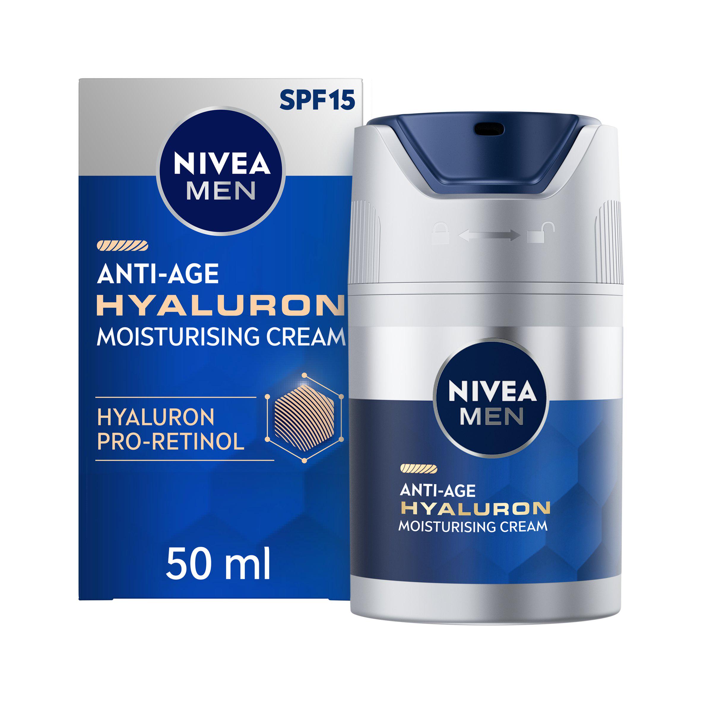 Nivea Men Hyaluron Anti Age Moisturising Face Cream SPF15 50ml