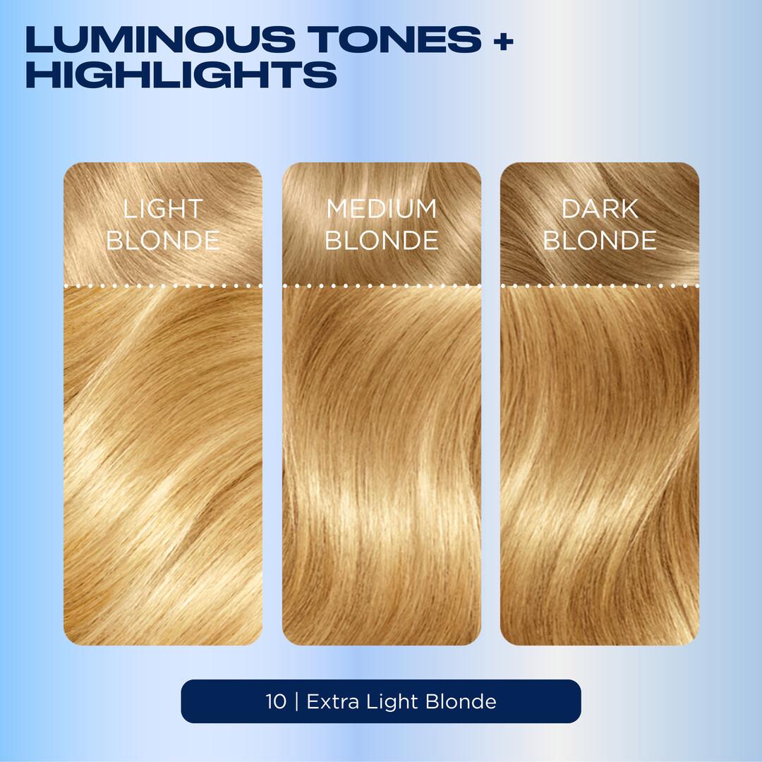 Clairol Nice'N Easy Extra Light Blonde 10 Permanent Crème Hair Dye thumbnail 3