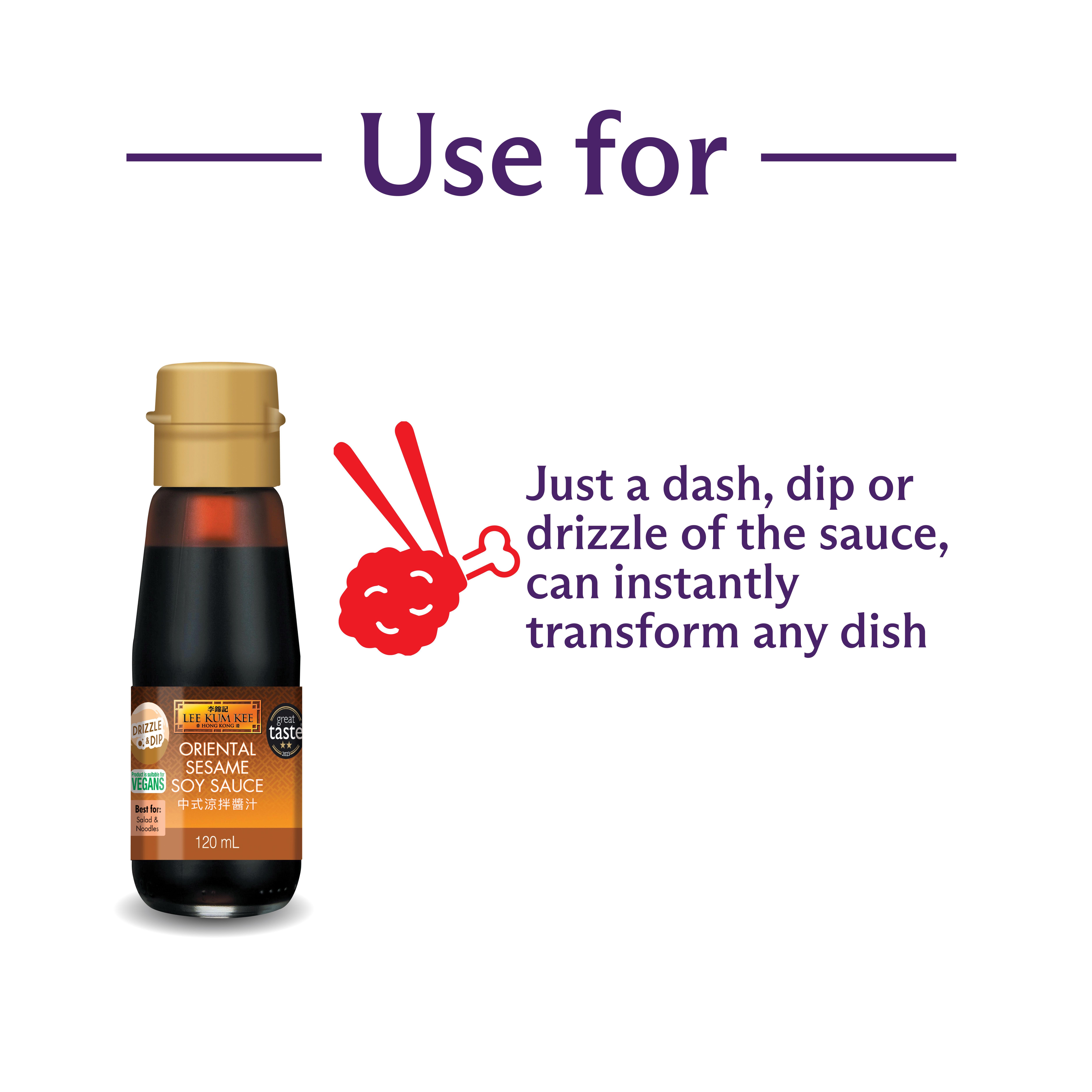 Lee Kum Kee Oriental Sesame Soy Sauce 120ml thumbnail 2