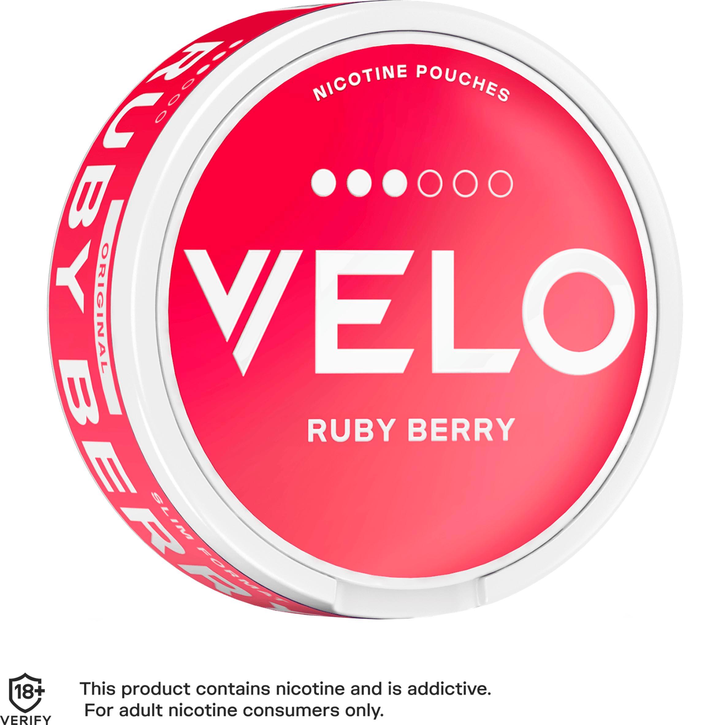 Velo Nicotine Pouch Ruby Berry 10mg thumbnail 6