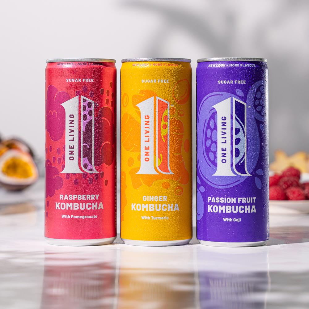 One Living Sugar Free Passion Fruit Kombucha with Goji 4x250ml thumbnail 5