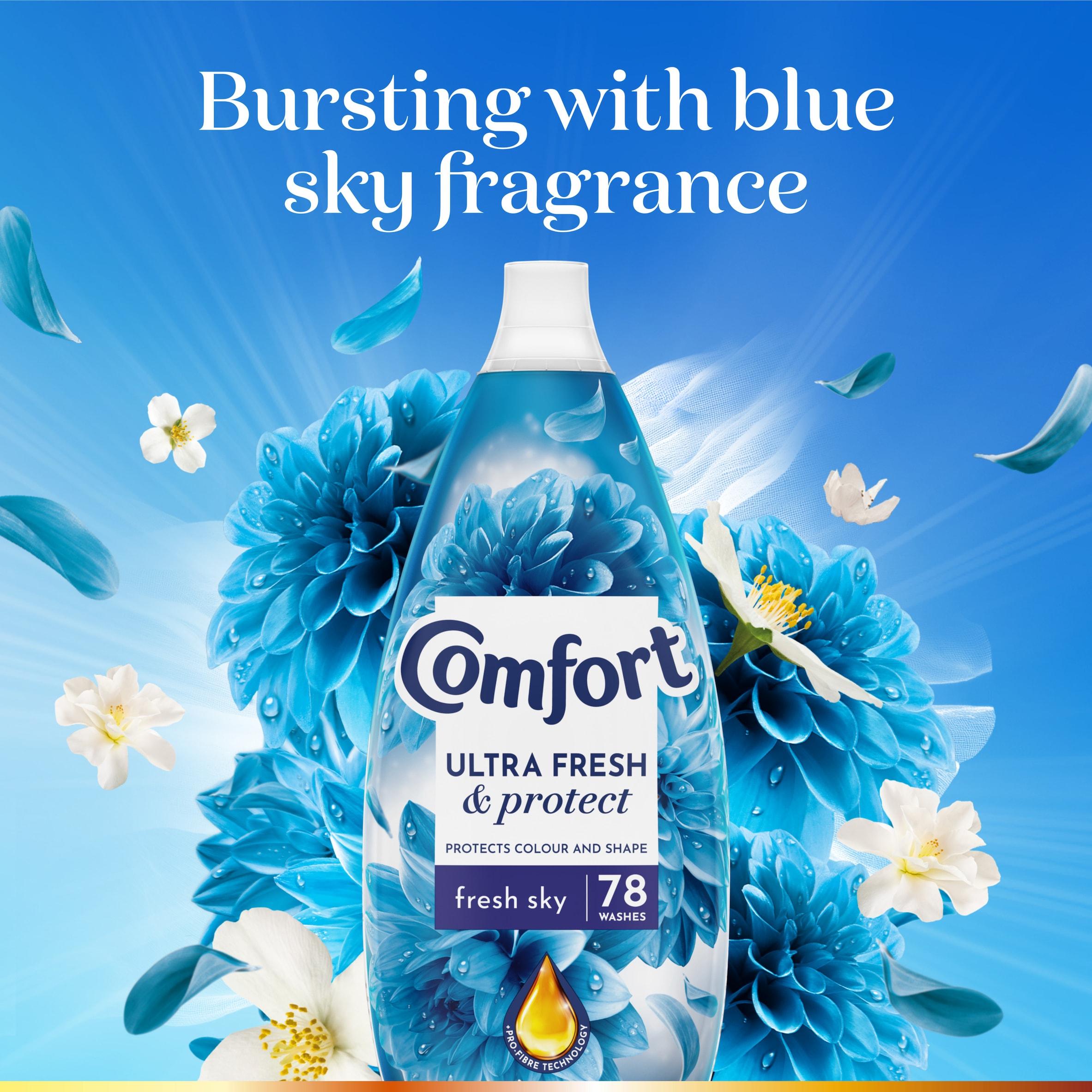 Comfort Ultra Fresh & Protect Fresh Sky Fabric Conditioner 78 Washes 1.17L thumbnail 3