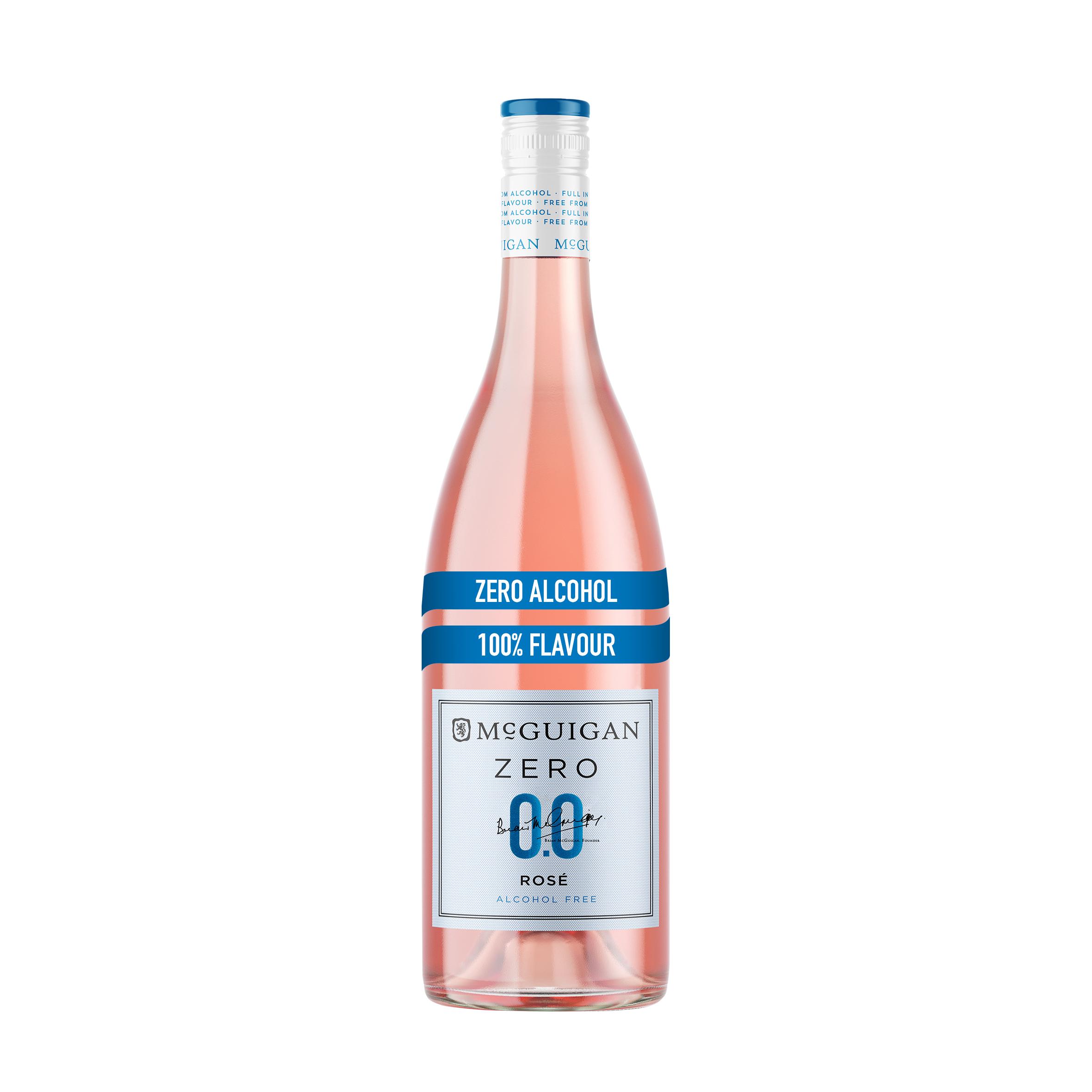 McGuigan Zero 0.0% Alcohol Free Australian Rose Wine Based Drink 75cl thumbnail 2