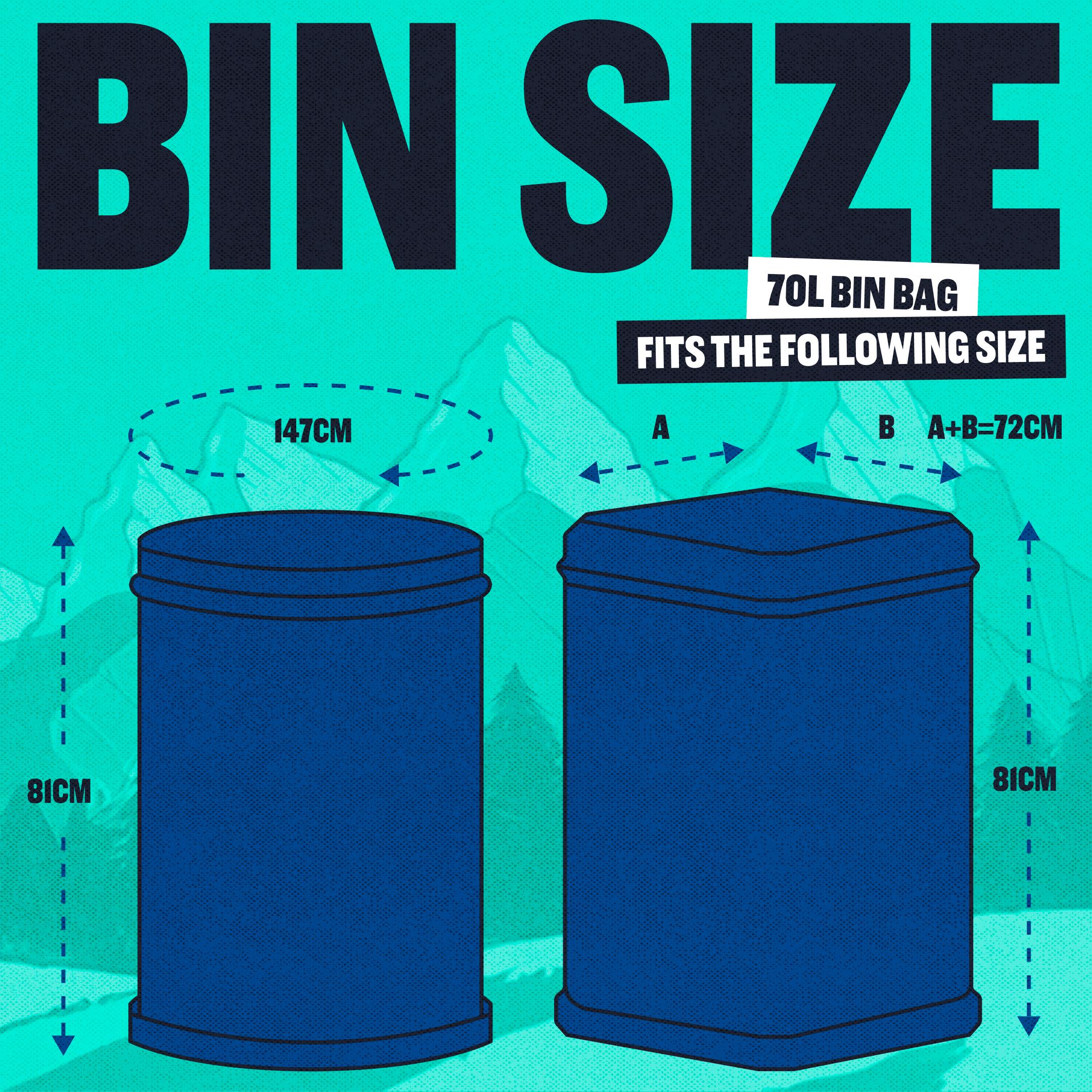Beast Incredibly Tough Drawstring Bin Bags x10 70L thumbnail 3