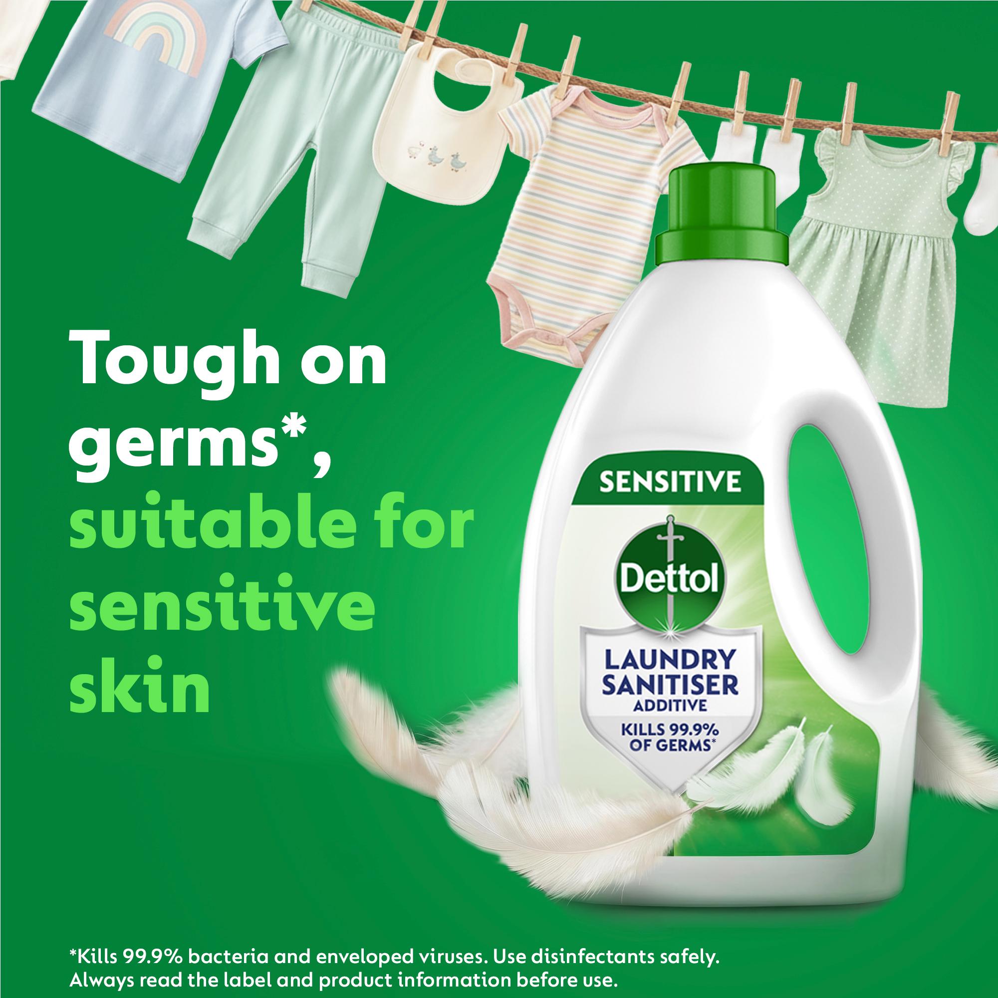 Dettol Antibacterial Laundry Cleanser Liquid Sensitive 1.5L thumbnail 2