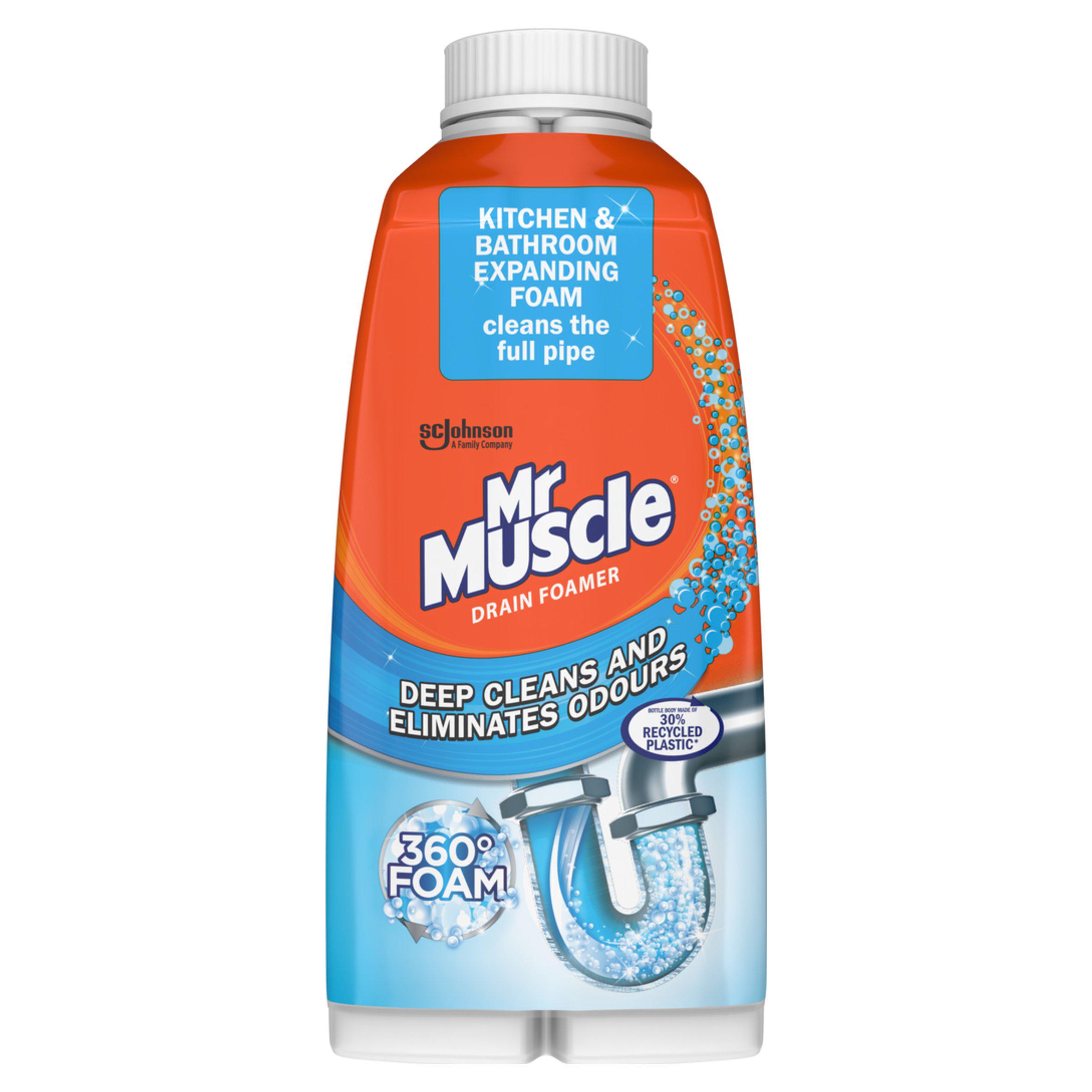 Mr Muscle Drain Deep Clean & Odour Eliminating Foamer 500ml