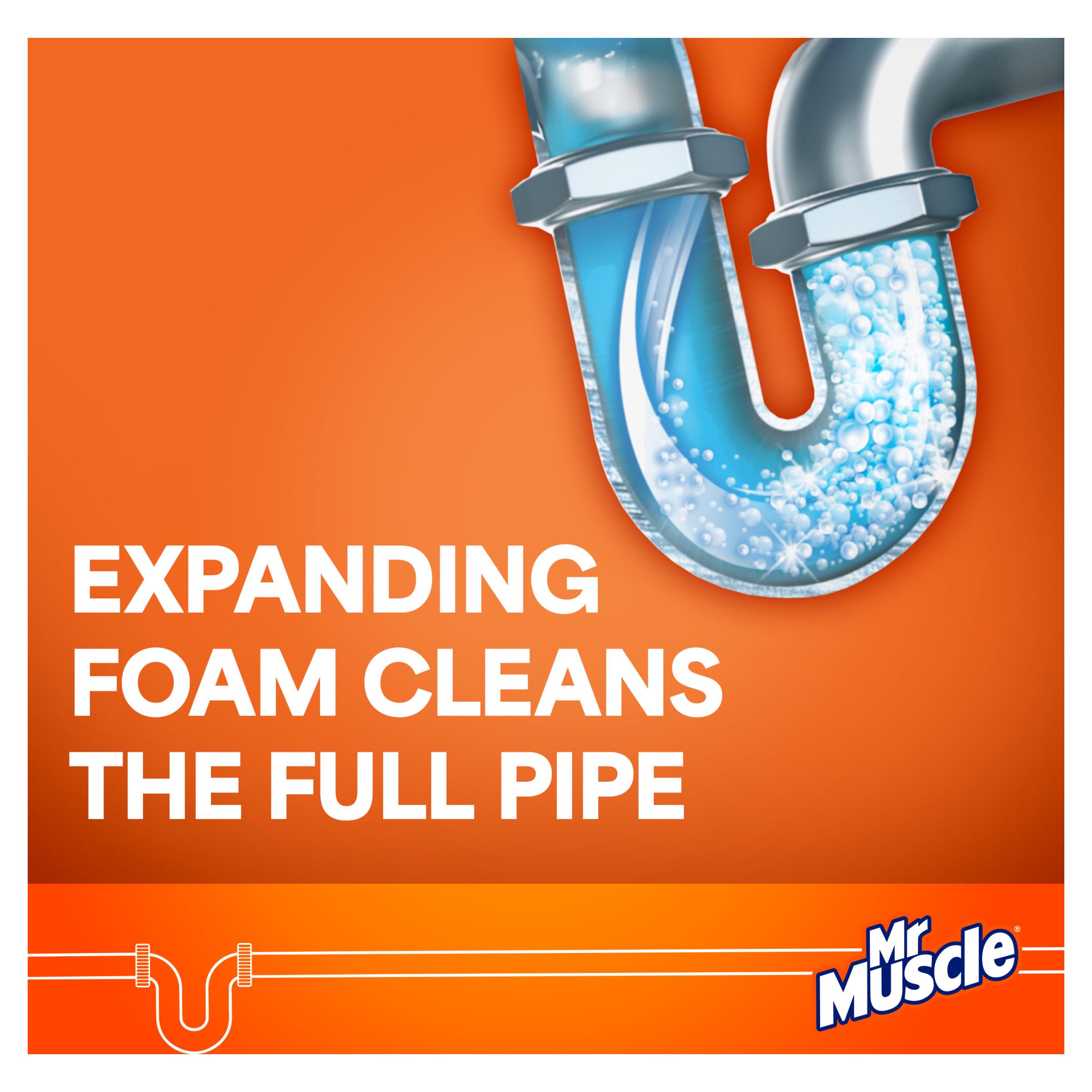Mr Muscle Drain Deep Clean & Odour Eliminating Foamer 500ml thumbnail 4