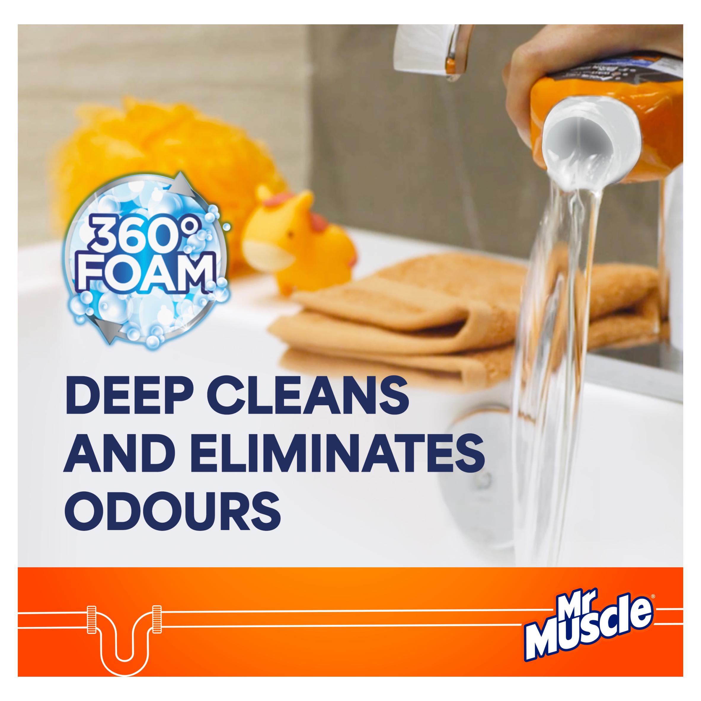Mr Muscle Drain Deep Clean & Odour Eliminating Foamer 500ml thumbnail 6