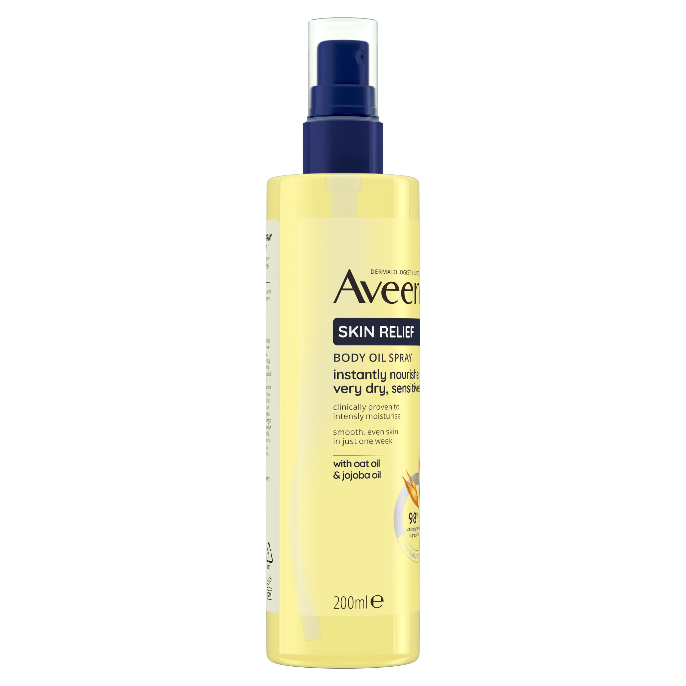 Aveeno Skin Relief Body Oil Spray Sensitive Moisturiser 200ml thumbnail 6