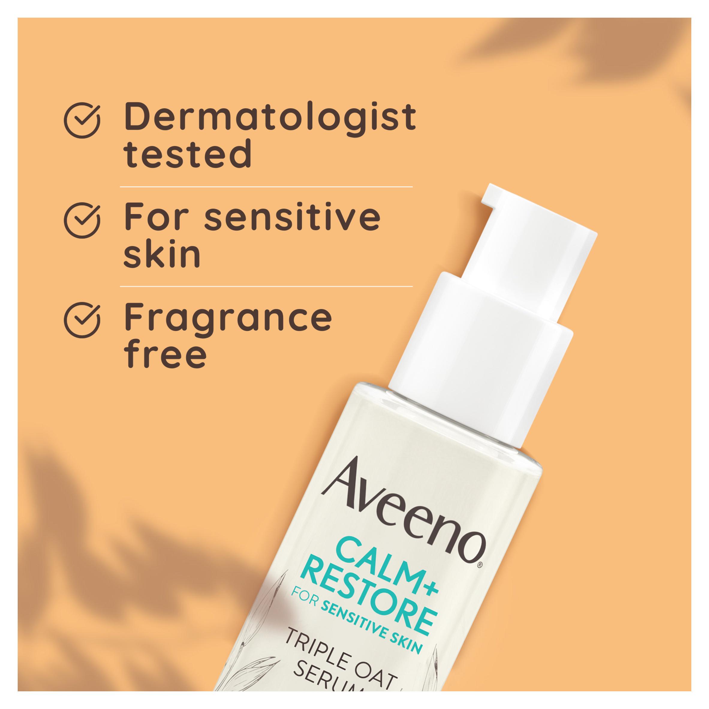 Aveeno Face Calm & Restore Triple Oat Serum Face Moisturiser 30ml thumbnail 3