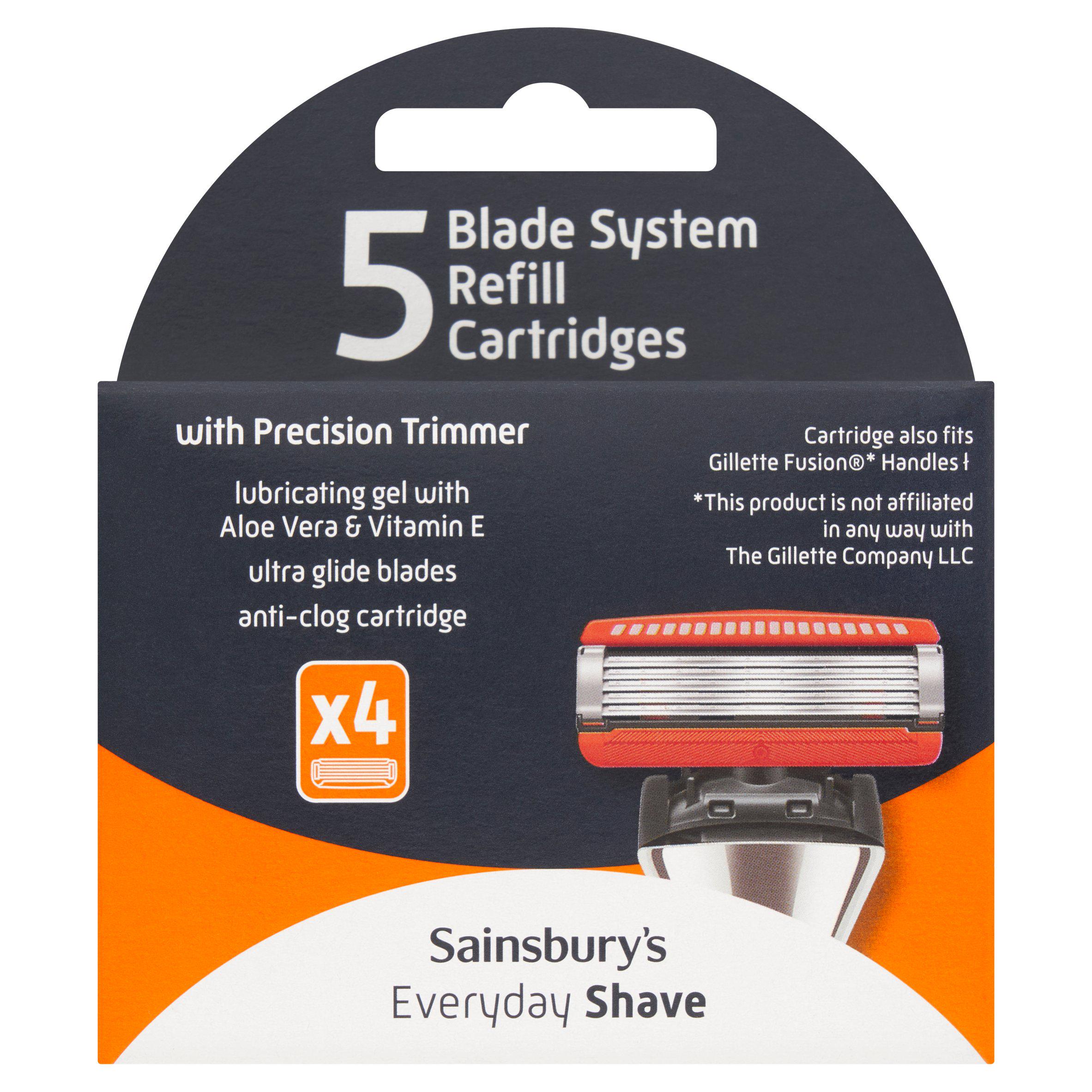Sainsbury's Everyday 5 Blade Refill x4